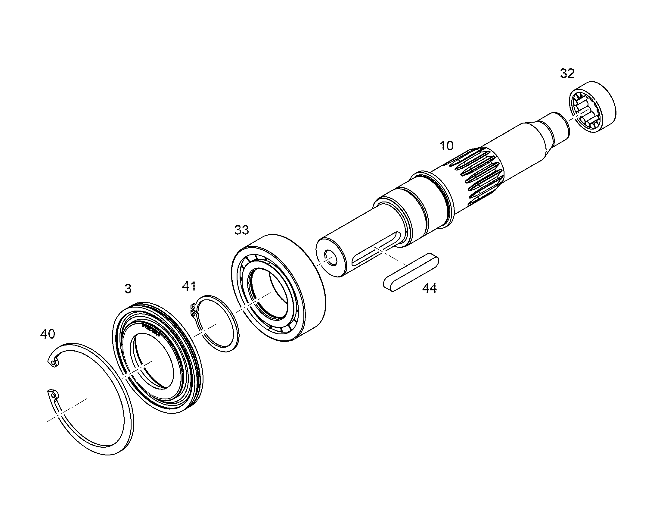 ВАЛ ПРИВОДНОЙ NG 090 10142140 LIEBHERR