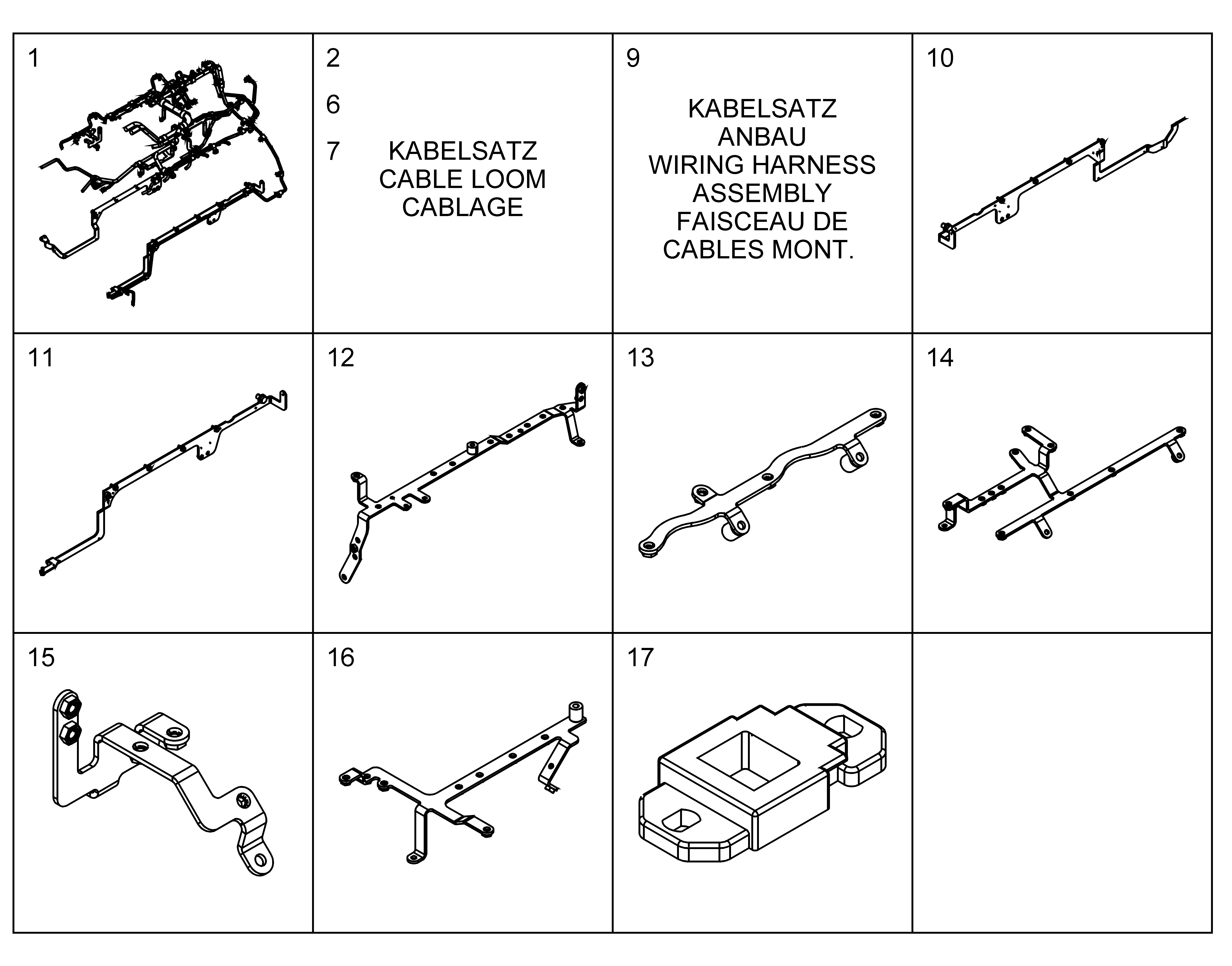 КОМПЛЕКТ КАБЕЛЕЙ WL702 11114766 LIEBHERR