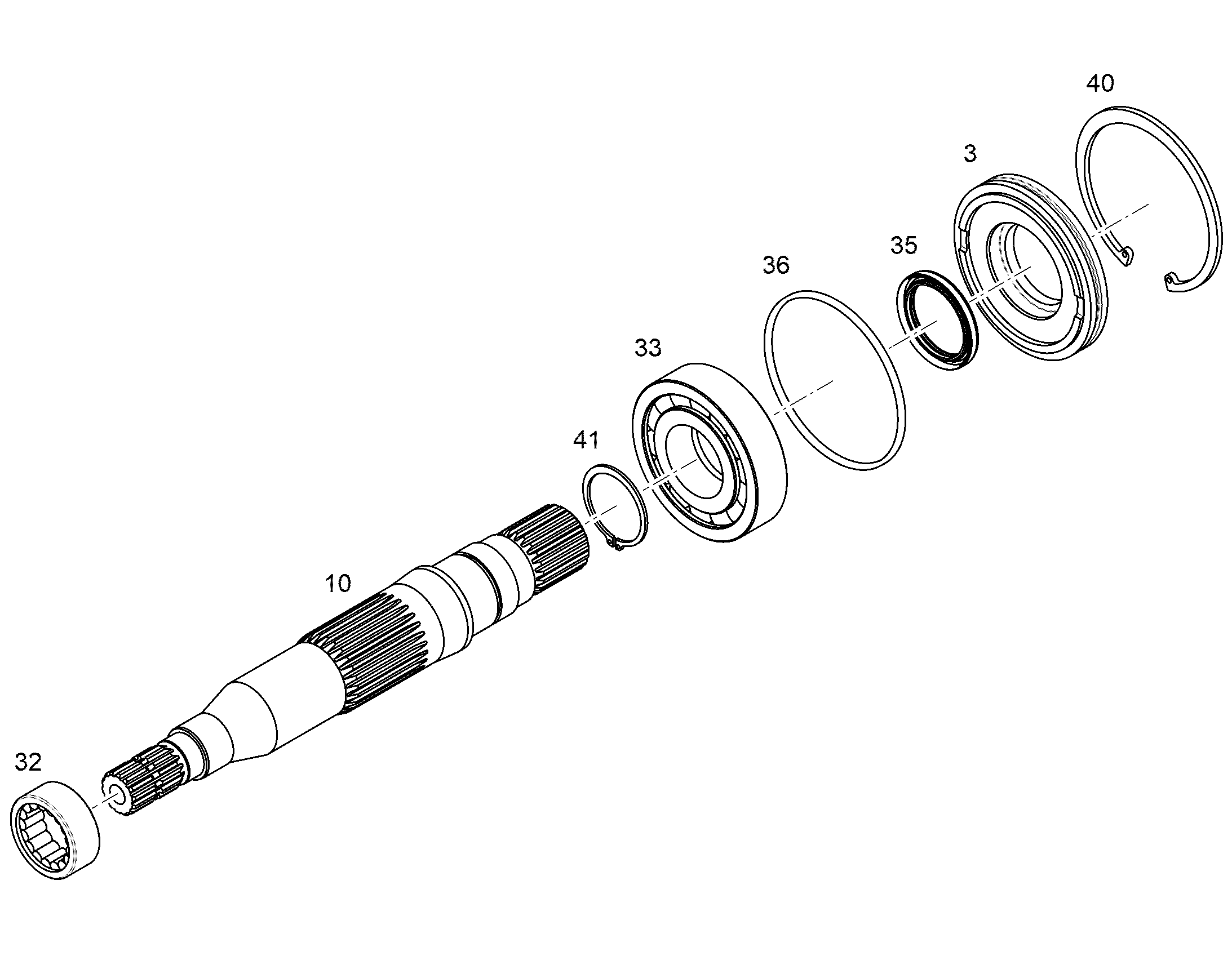 ЗАПОРНОЕ КОЛЬЦО ПРЕДСОБР NG 165 12879519 LIEBHERR