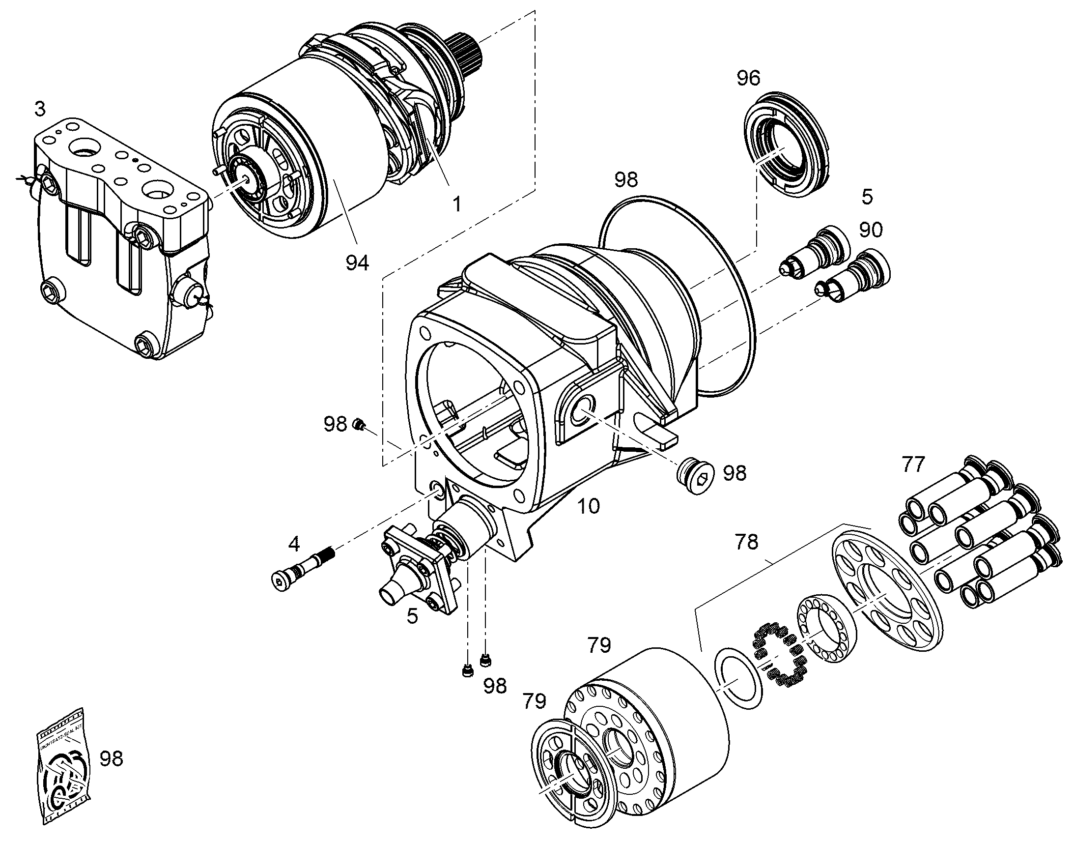 КОМПЛ.ПЕРЕОБОРУД.РЕЗЬБ. ПРОБКА NG 250 11425487 LIEBHERR