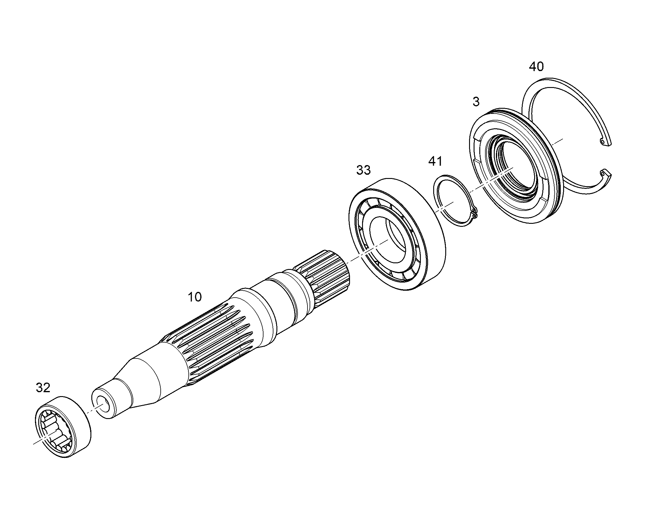 ВАЛ ПРИВОДНОЙ NG 075 9074032 LIEBHERR