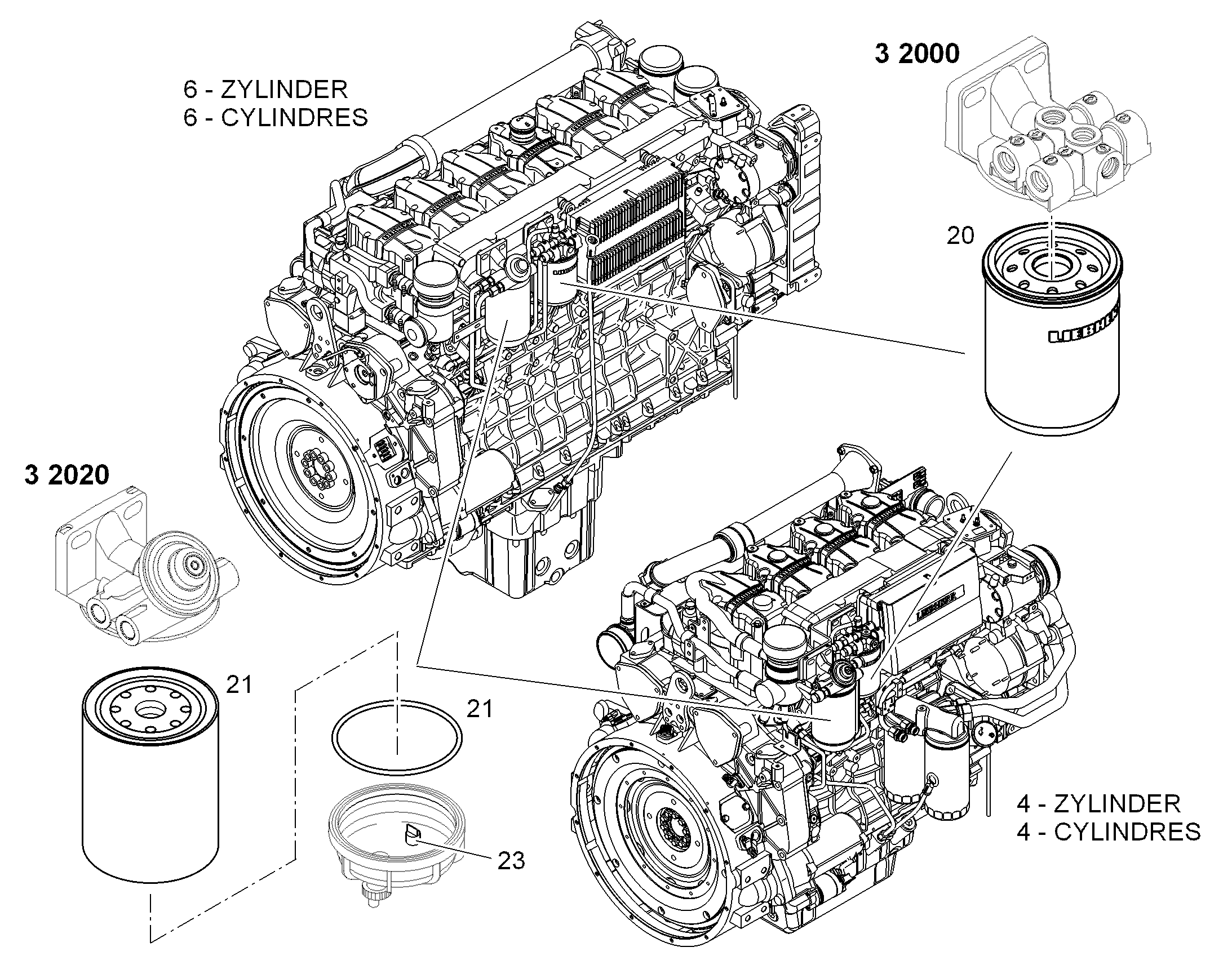 ФИЛЬТР ТОНКОЙ ОЧИСТКИ ТОПЛИВА 3-5µm 10429946 LIEBHERR