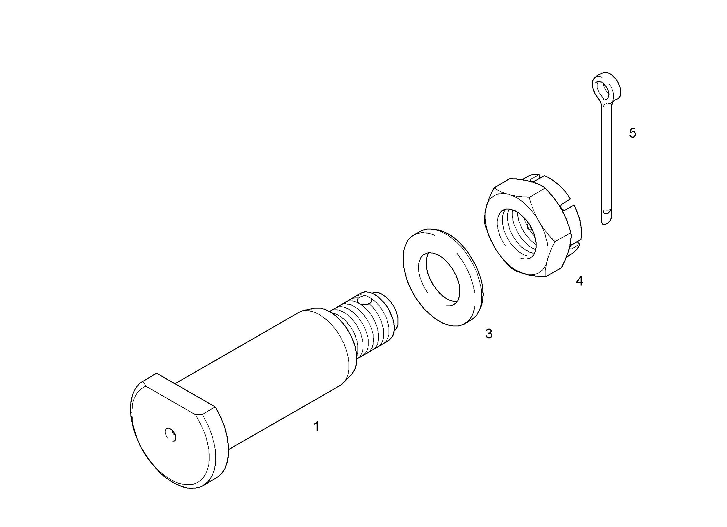 БОЛТ 45X0X116 9830034 LIEBHERR
