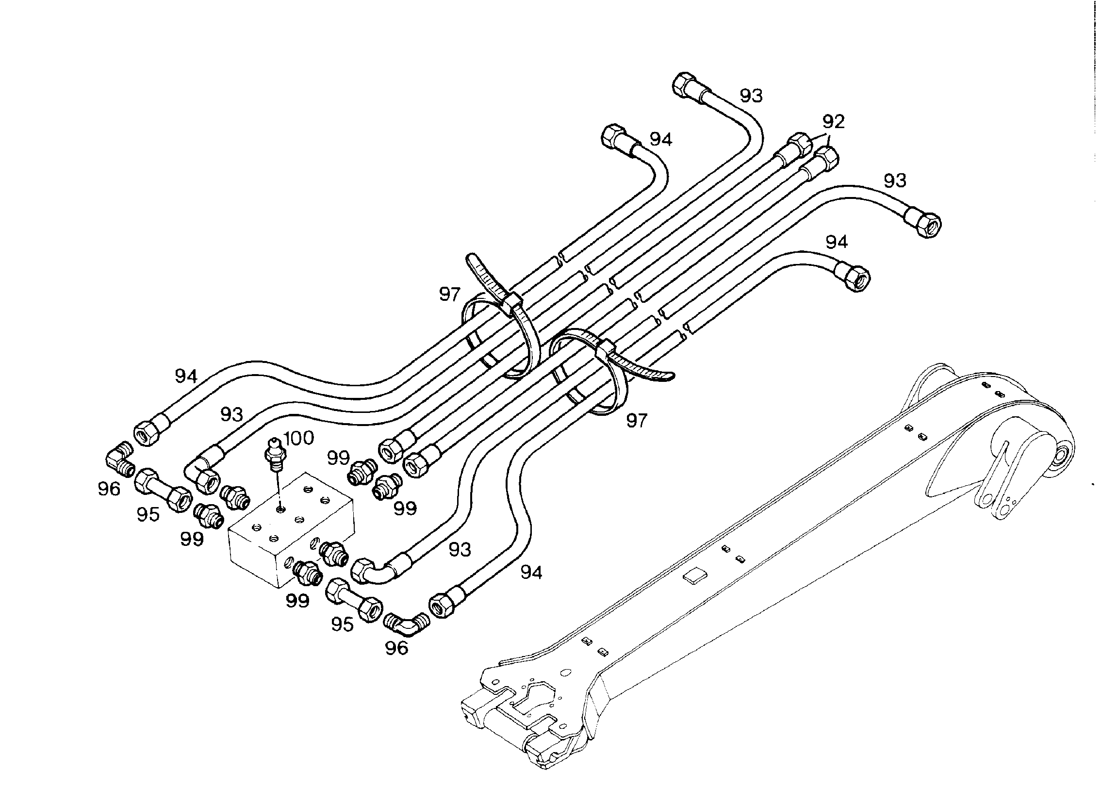 ТРУБОПРОВОД НАПОРНЫЙ 6X1 9197222 LIEBHERR