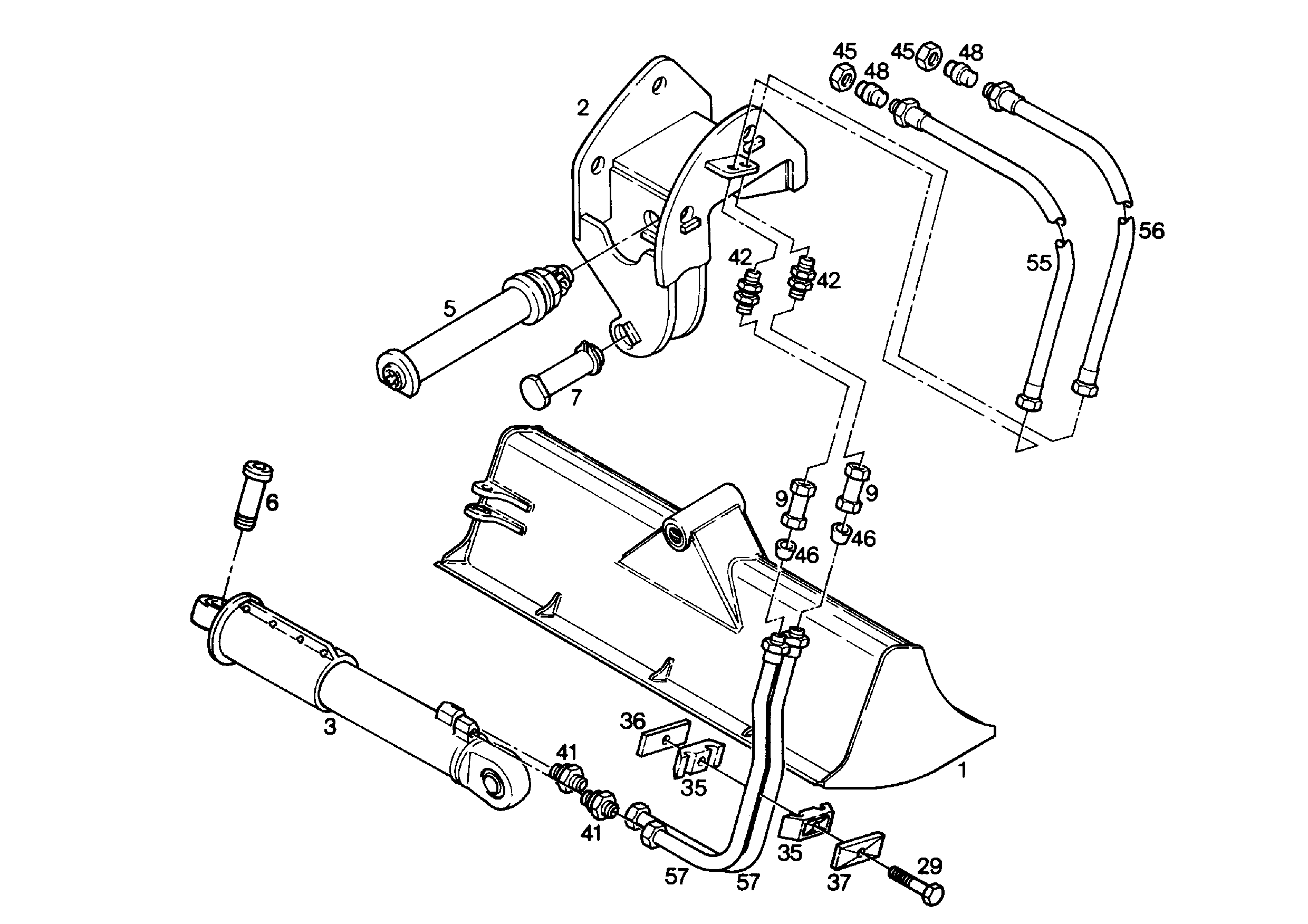 КОВШ КАНАВООЧИСТИТЕЛЯ 2000mm 0,45m³ 9138471 LIEBHERR
