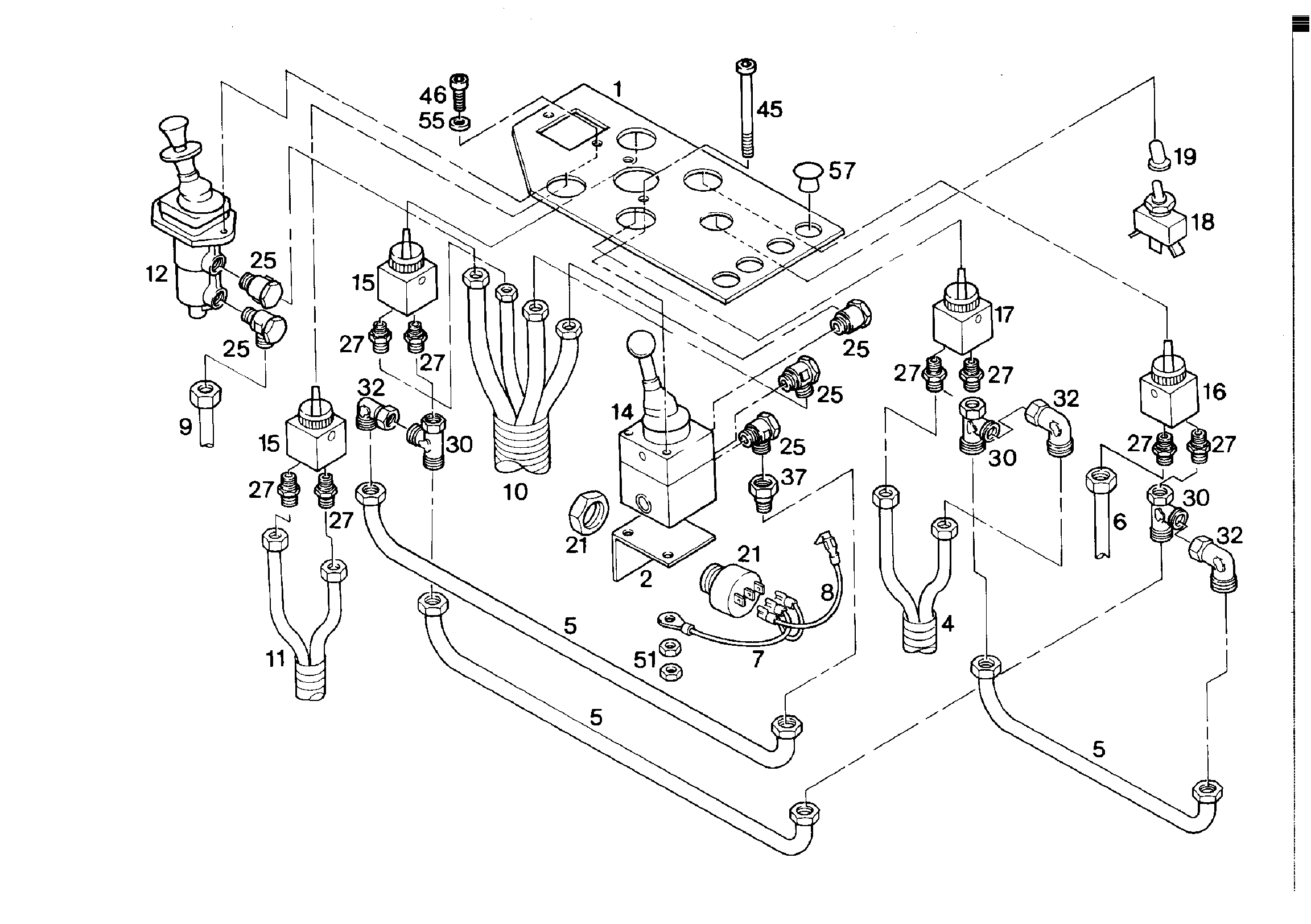 ТОРМОЗНОЙ КРАН С РУЧНЫМ УПРАВЛ 5603715 LIEBHERR