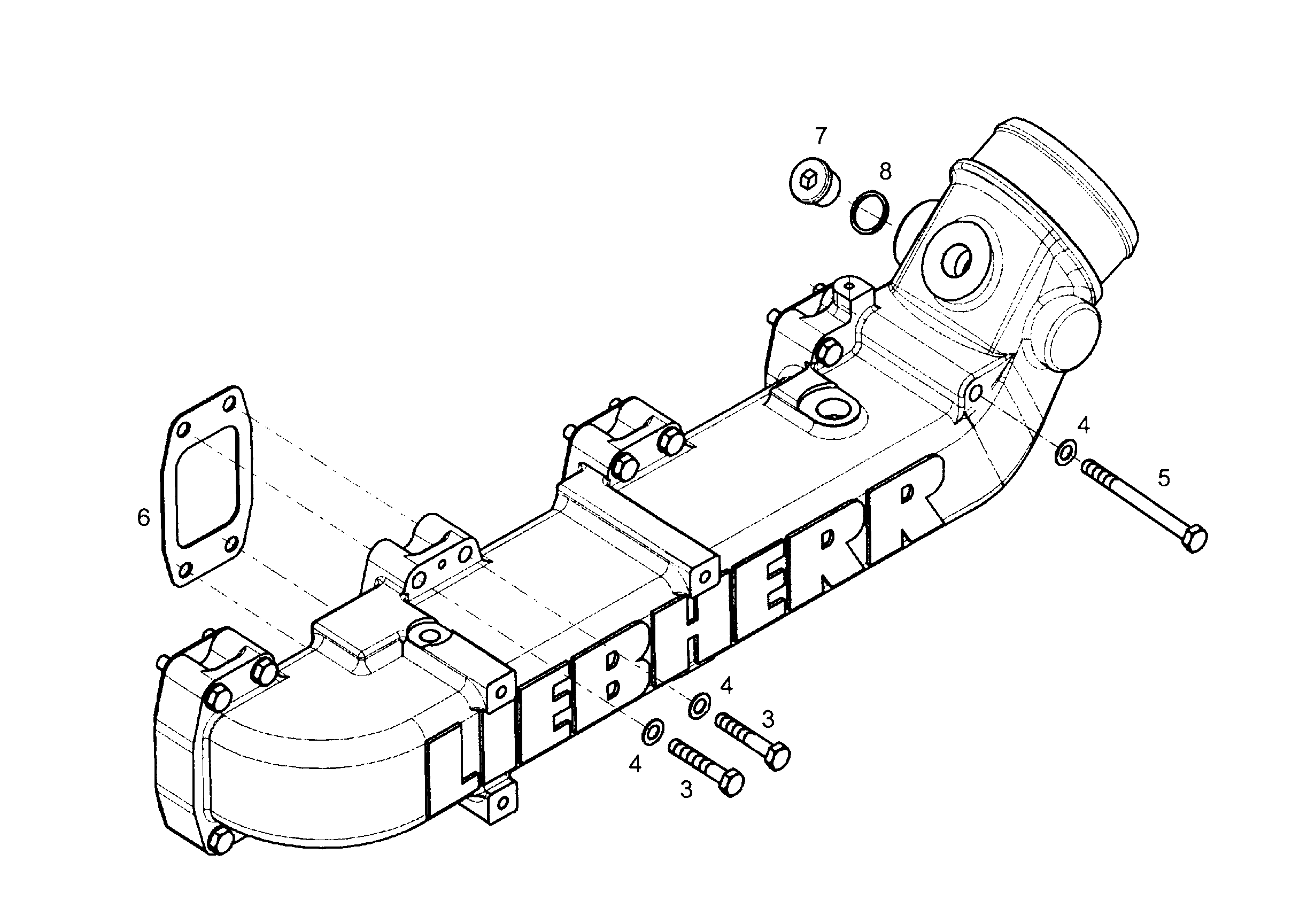 ТРУБА ВСАСЫВАЮЩАЯ 9882895 LIEBHERR