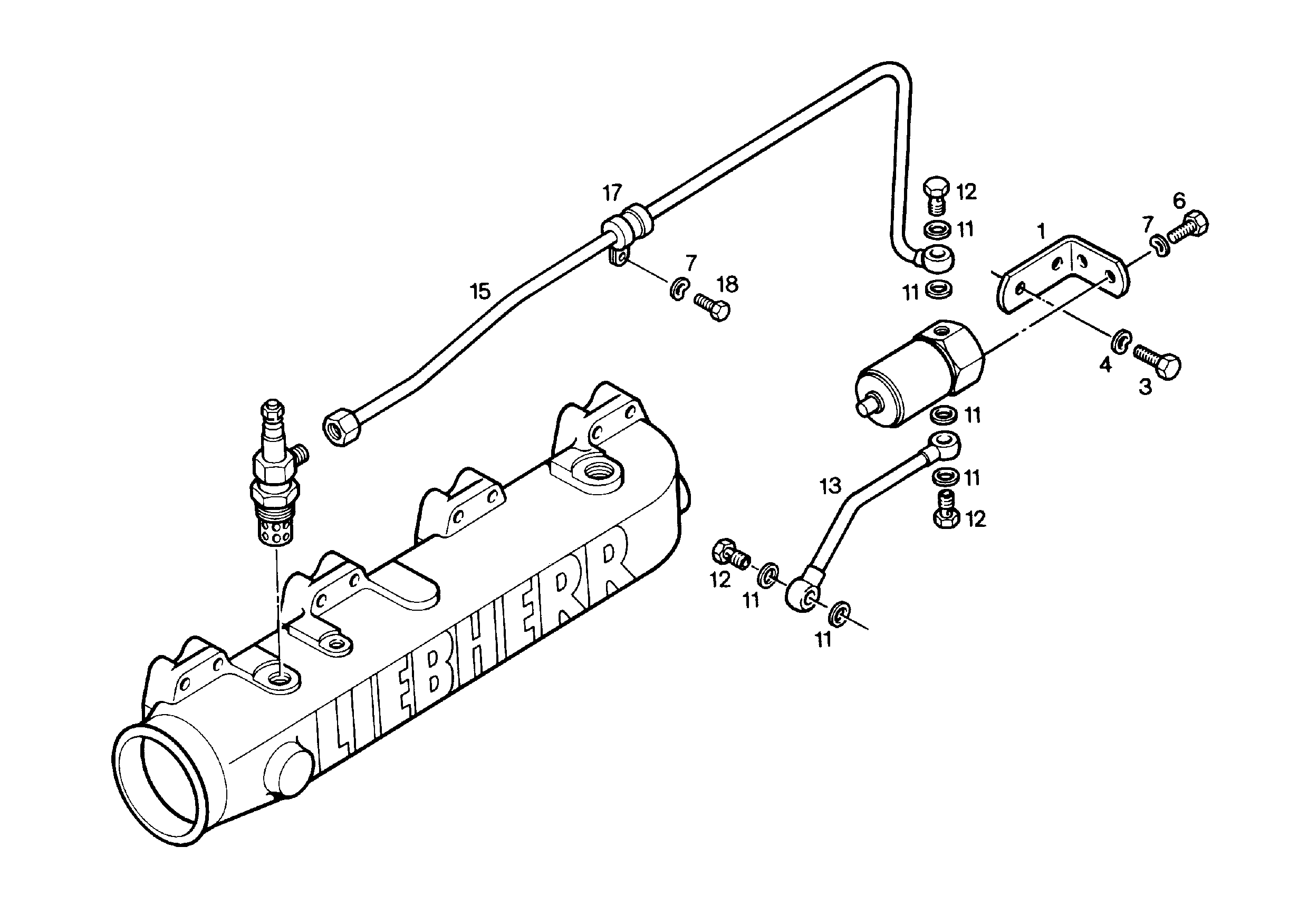 ДЕРЖАТЕЛЬ 9131629 LIEBHERR