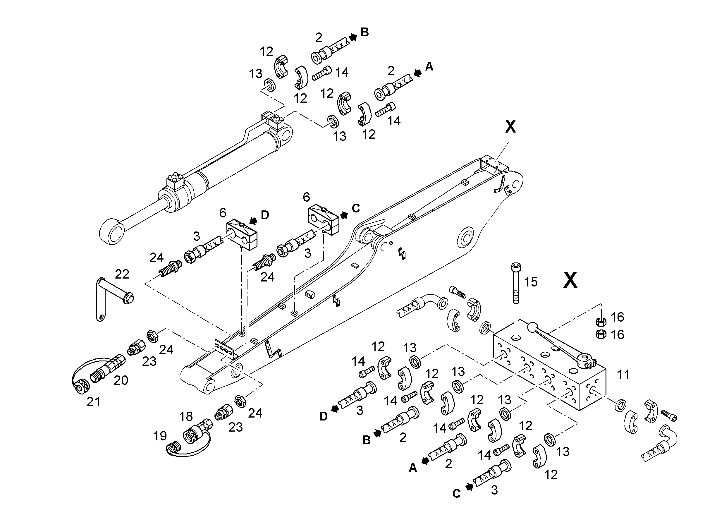 БЛОК РАСПРЕДЕЛИТЕЛЯ 20 5615531 LIEBHERR