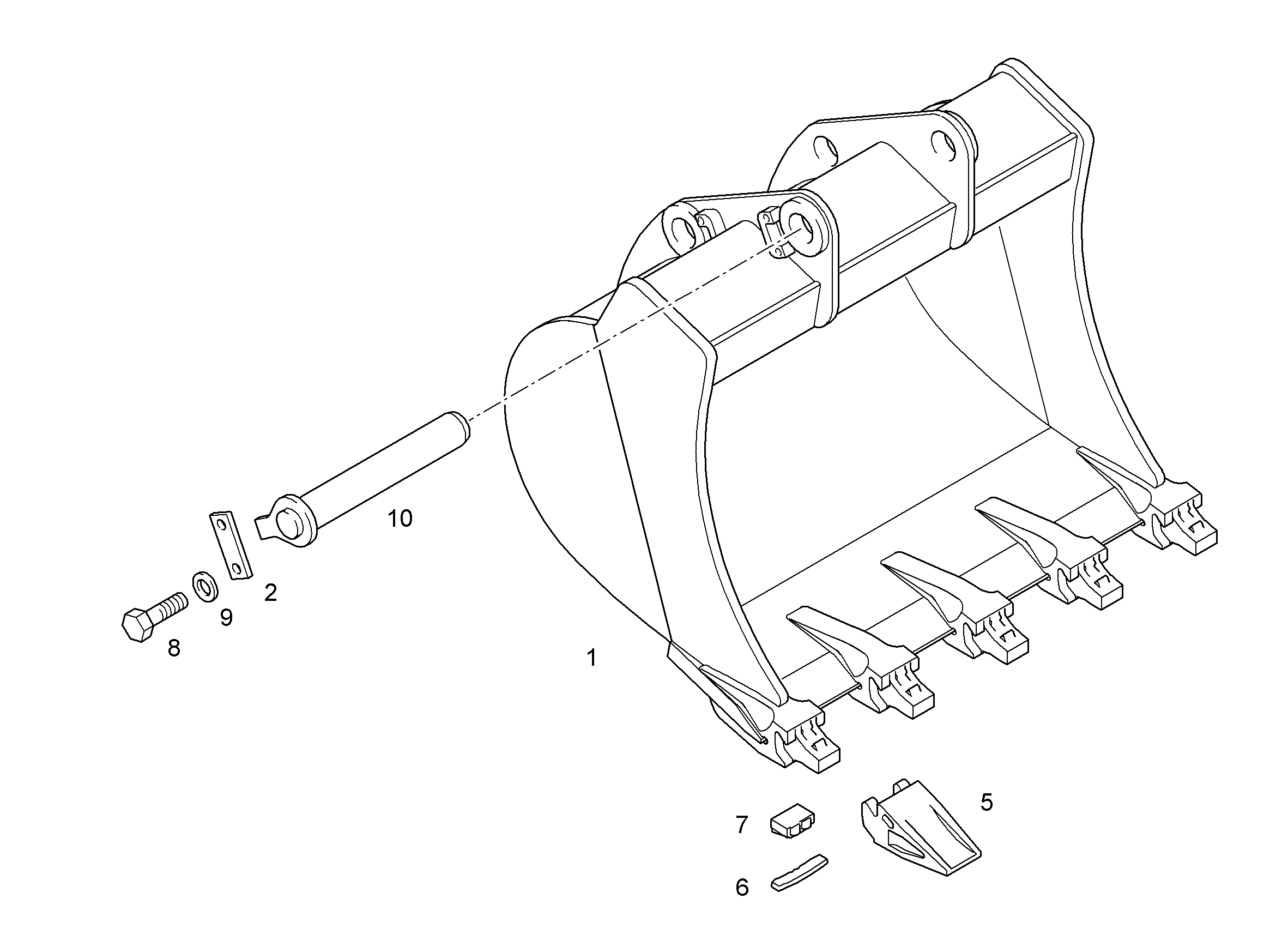 ПАЛЕЦ В СБОРЕ 70X645X600 9388409 LIEBHERR