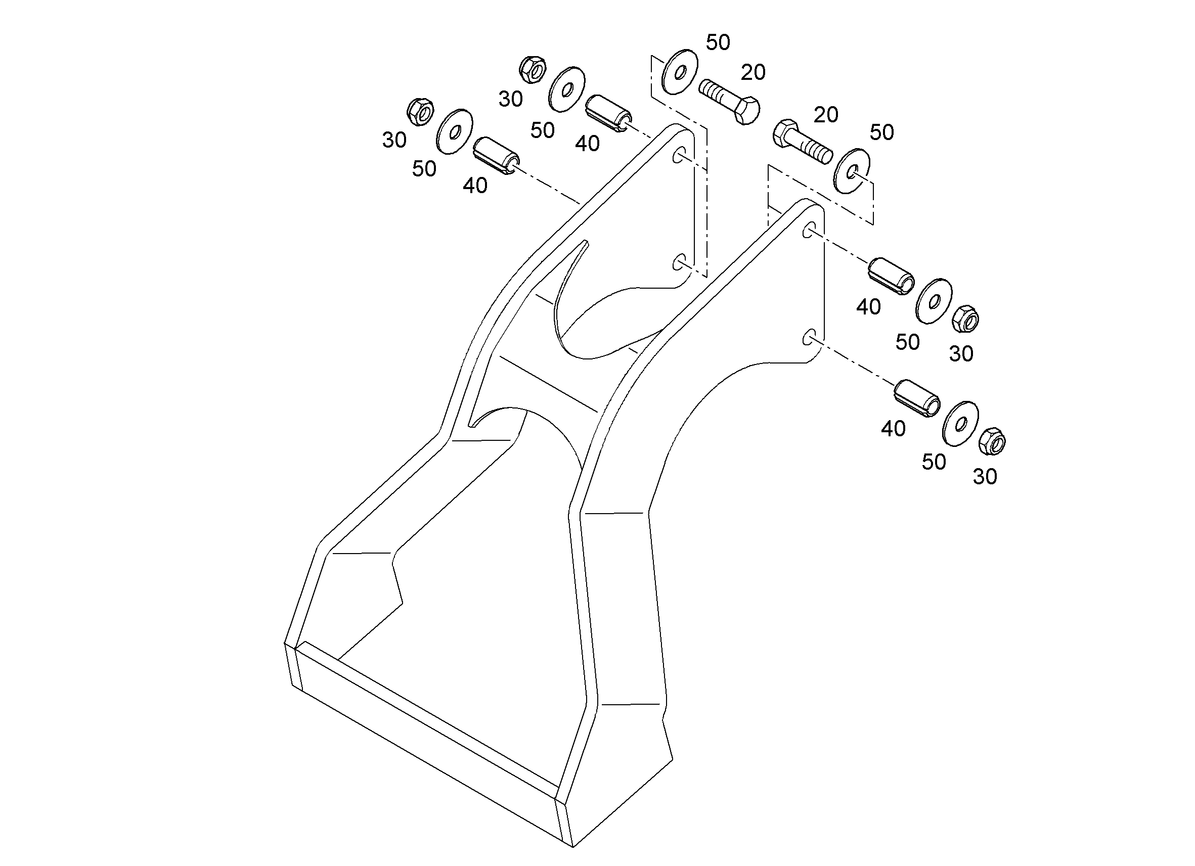ШЕСТИГРАННАЯ ГАЙКА M14 4002899 LIEBHERR