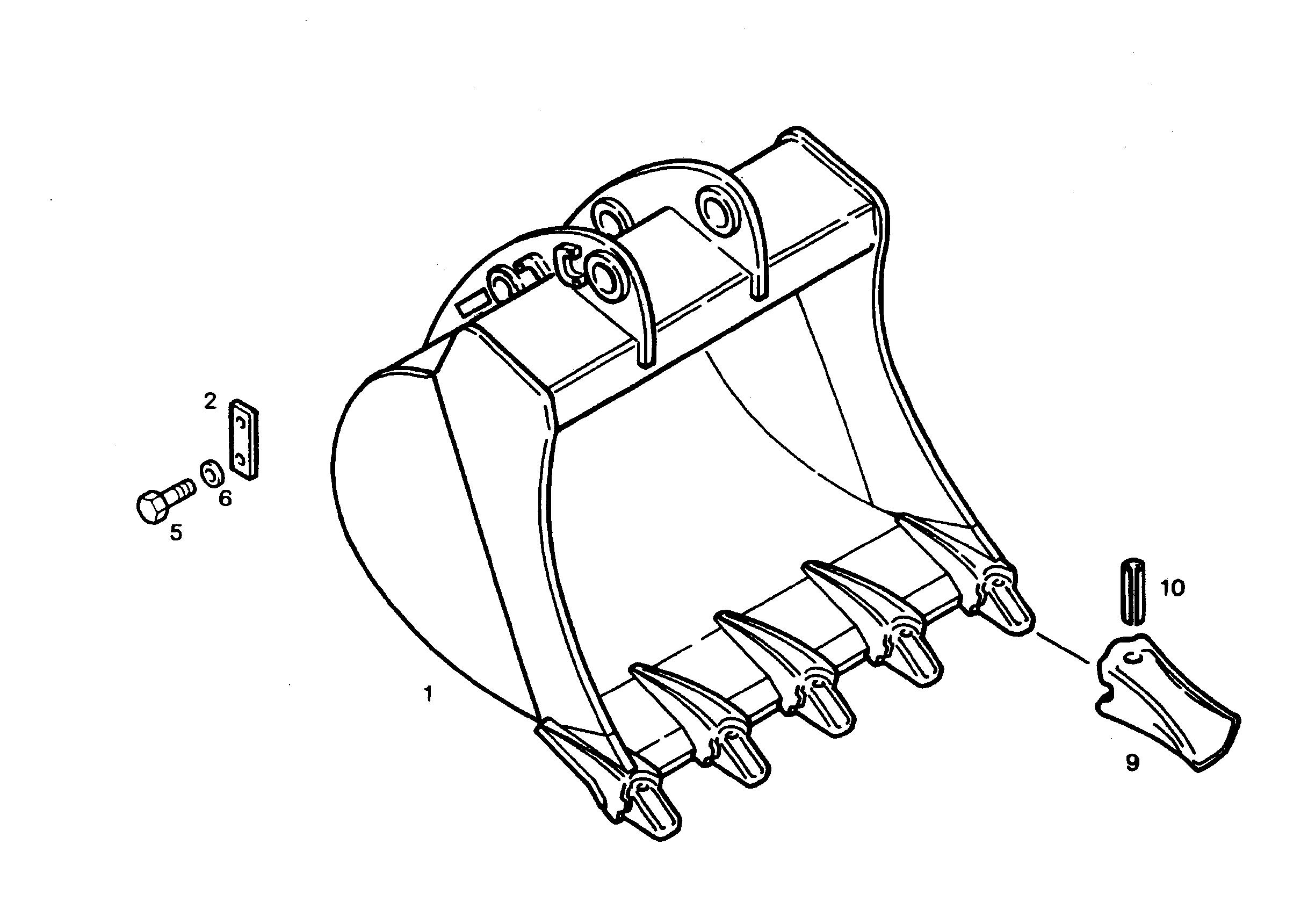 ЛОПАТА ОБРАТНАЯ 1050mm 0,6m³ 9237435 LIEBHERR
