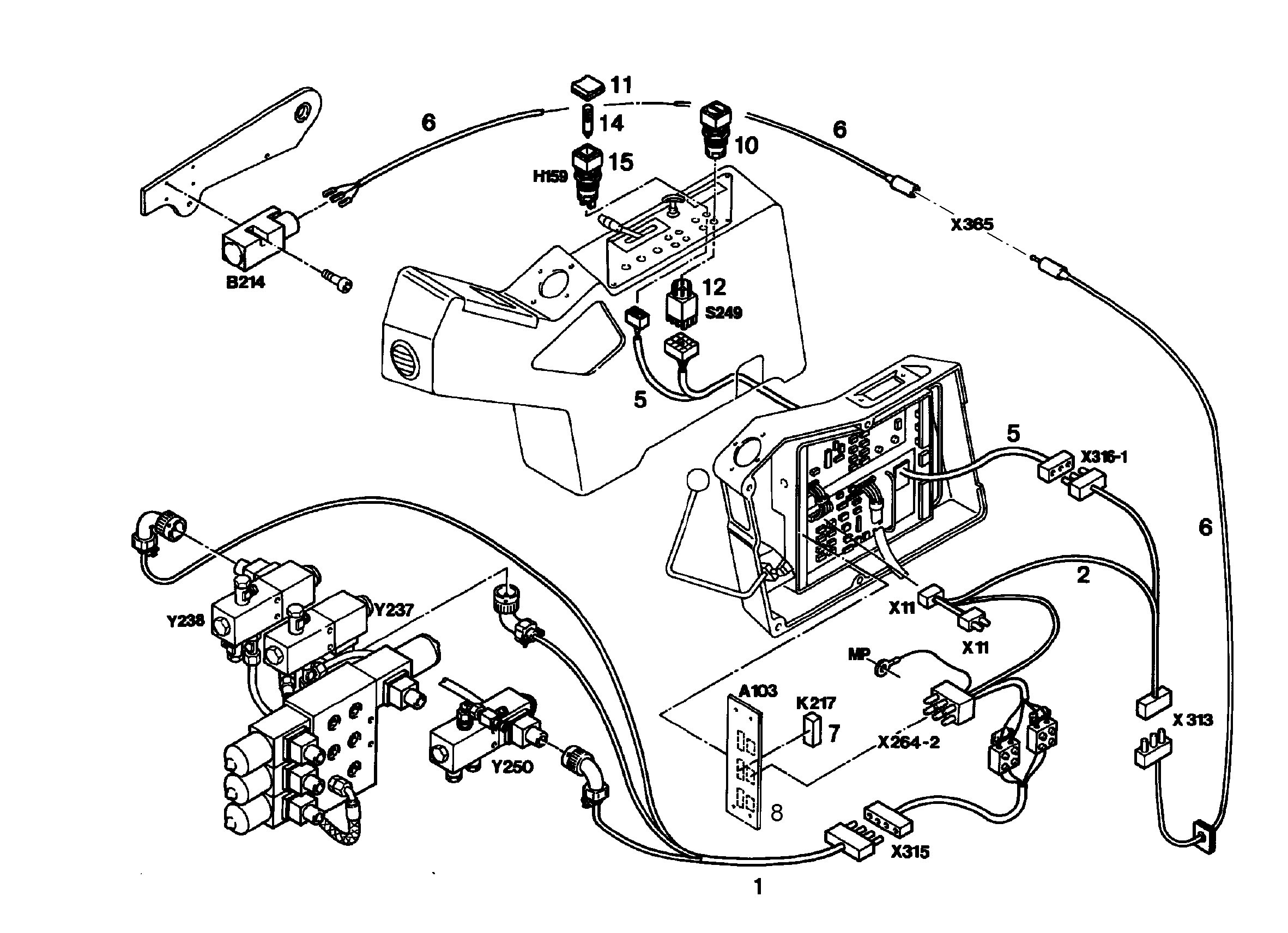 ПЕРЕКЛЮЧАТЕЛЬ С КЛЮЧОМ 6001587 LIEBHERR