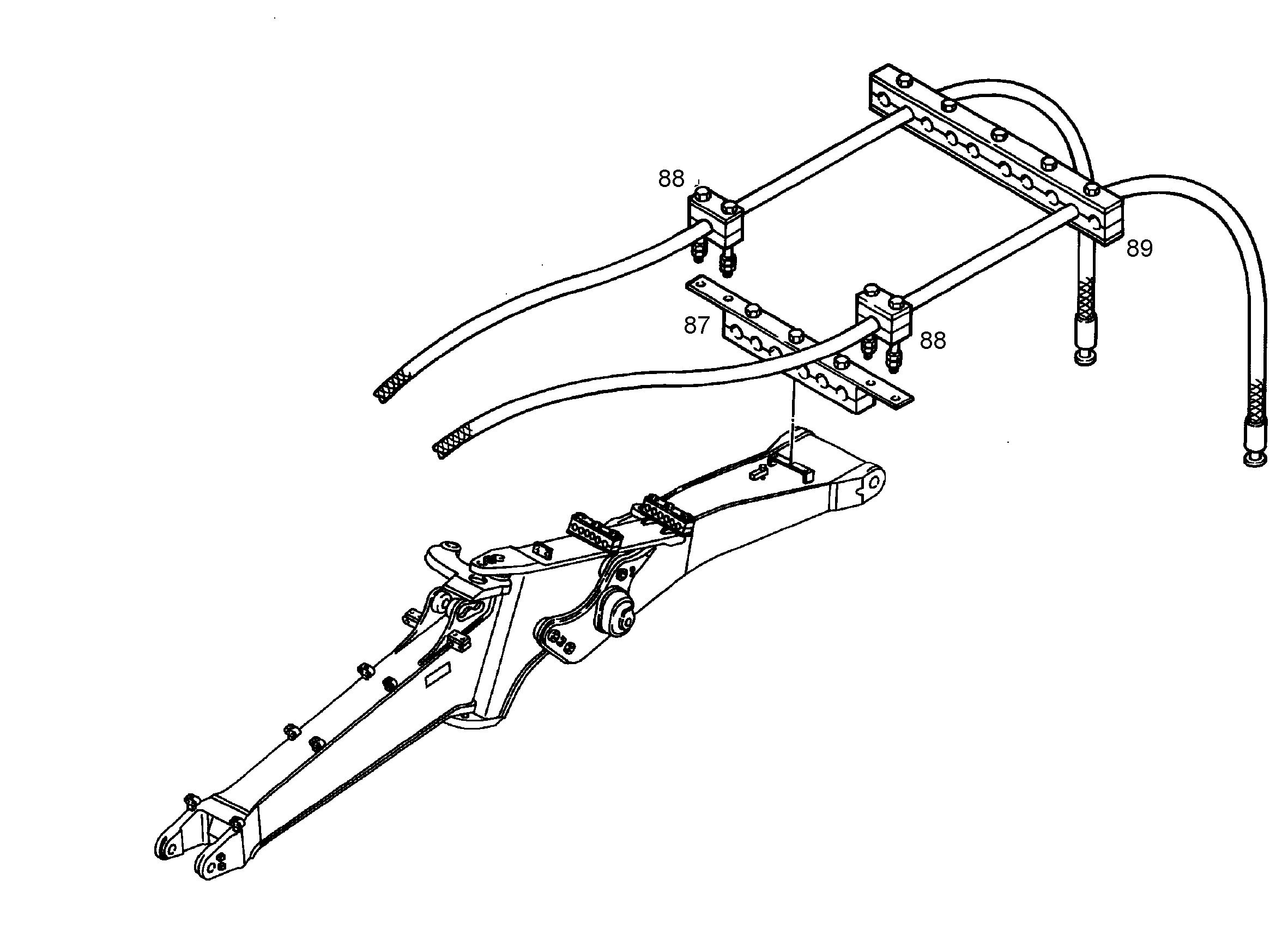 СКОБА ДЛЯ КРЕПЛЕНИЯ ШЛАНГА 9240938 LIEBHERR