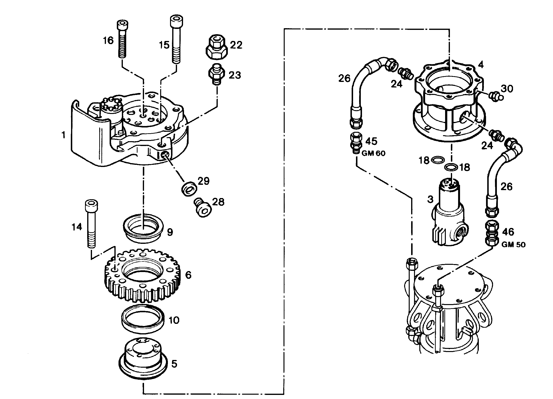 СОЕДИНЕНИЕ ПОВОРОТНОЕ 9240848 LIEBHERR