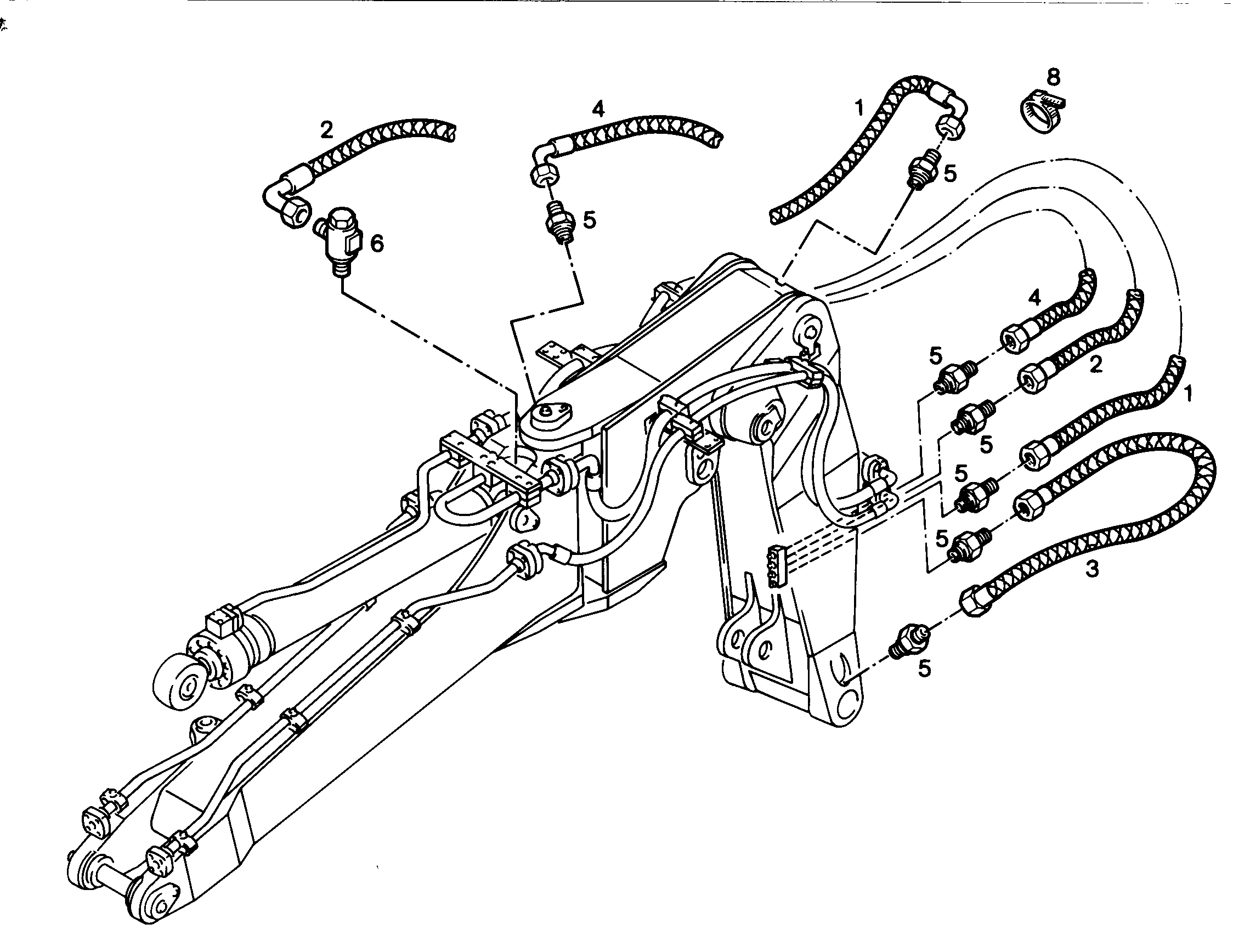 ШЛАНГ 5X4075 9198877 LIEBHERR