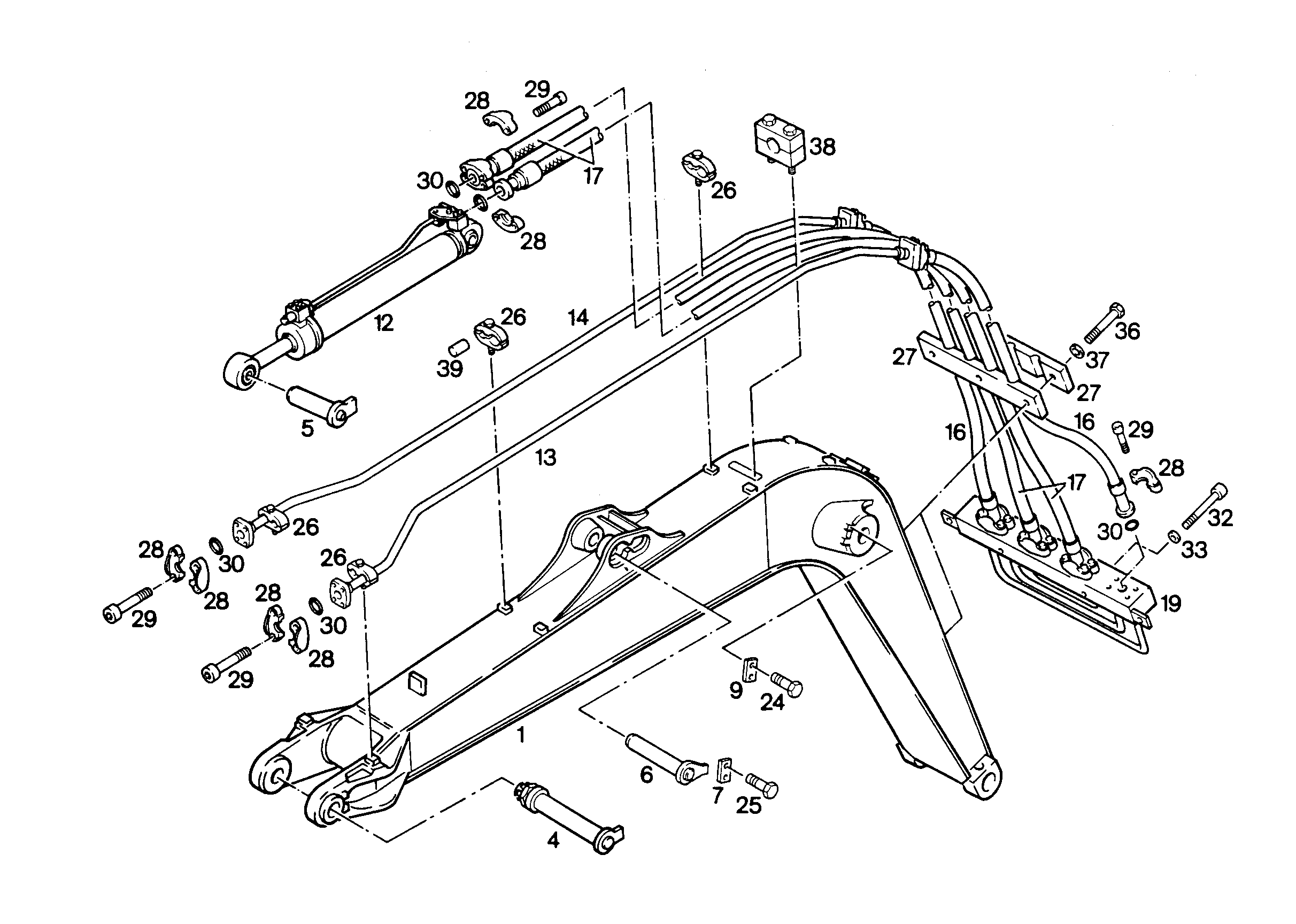 ШЛАНГ 25X3920 5604745 LIEBHERR