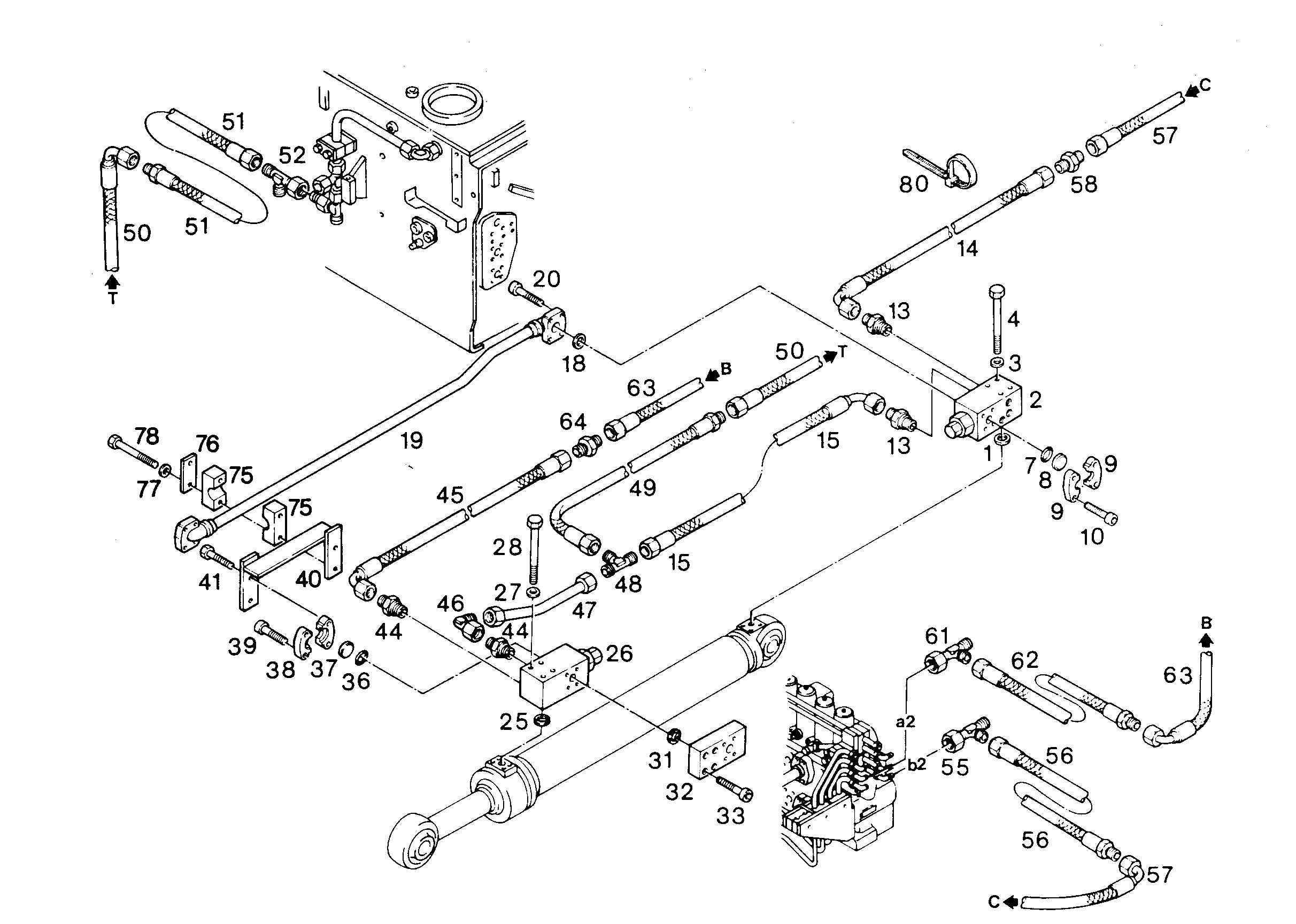 ШЛАНГ УПРАВЛЕНИЯ 8X4000 7006644 LIEBHERR