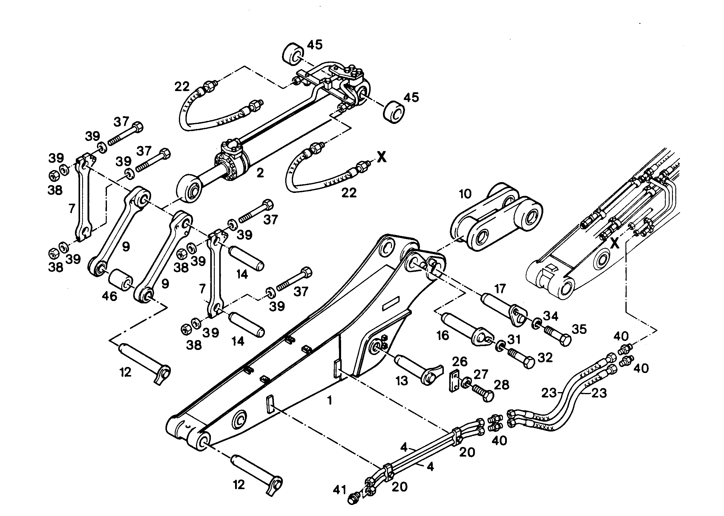 ГИДР.ЦИЛИНДР С РАСПРЕДЕЛИТЕЛЕМ 9240149 LIEBHERR