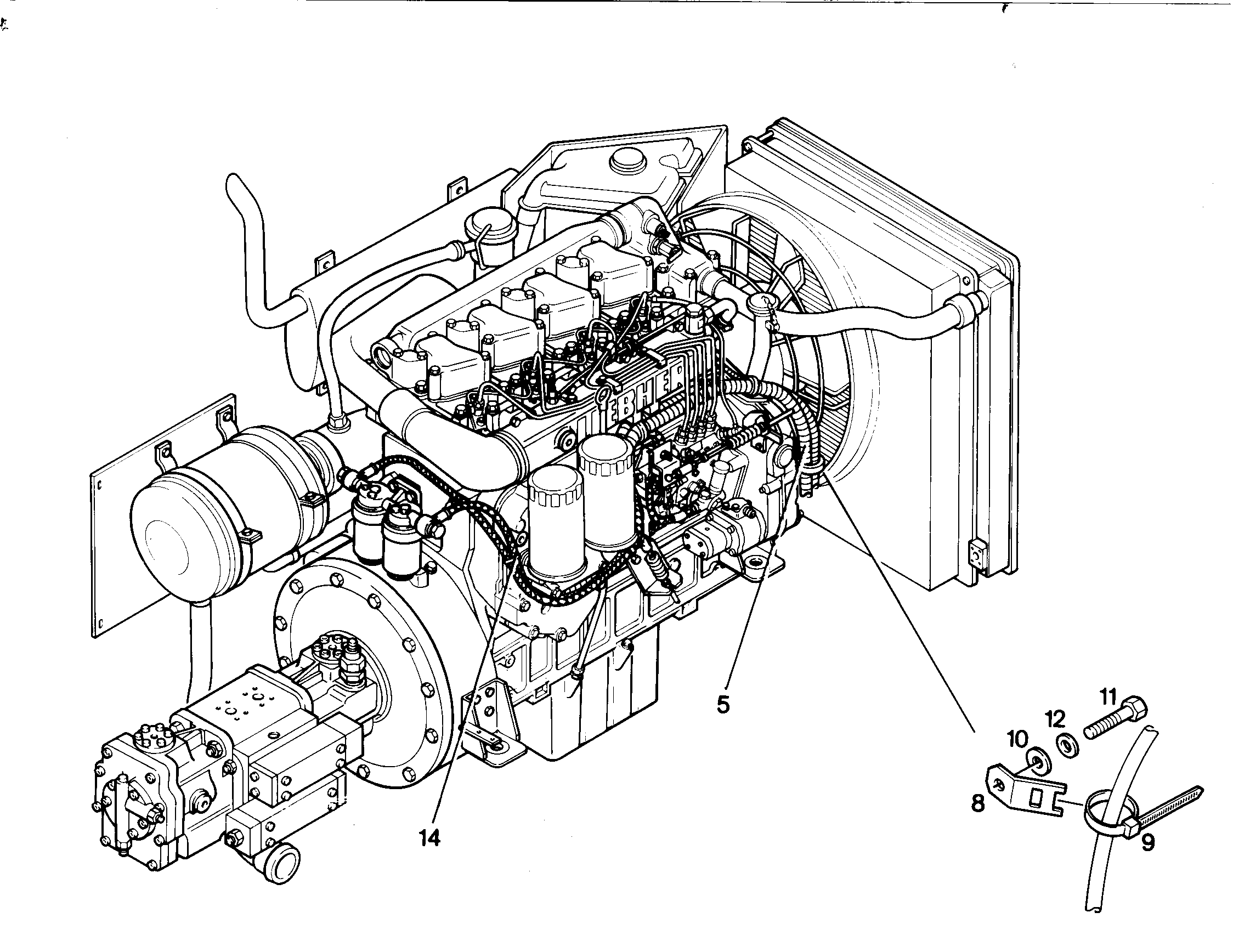 ДЕРЖАТЕЛЬ 7021481 LIEBHERR