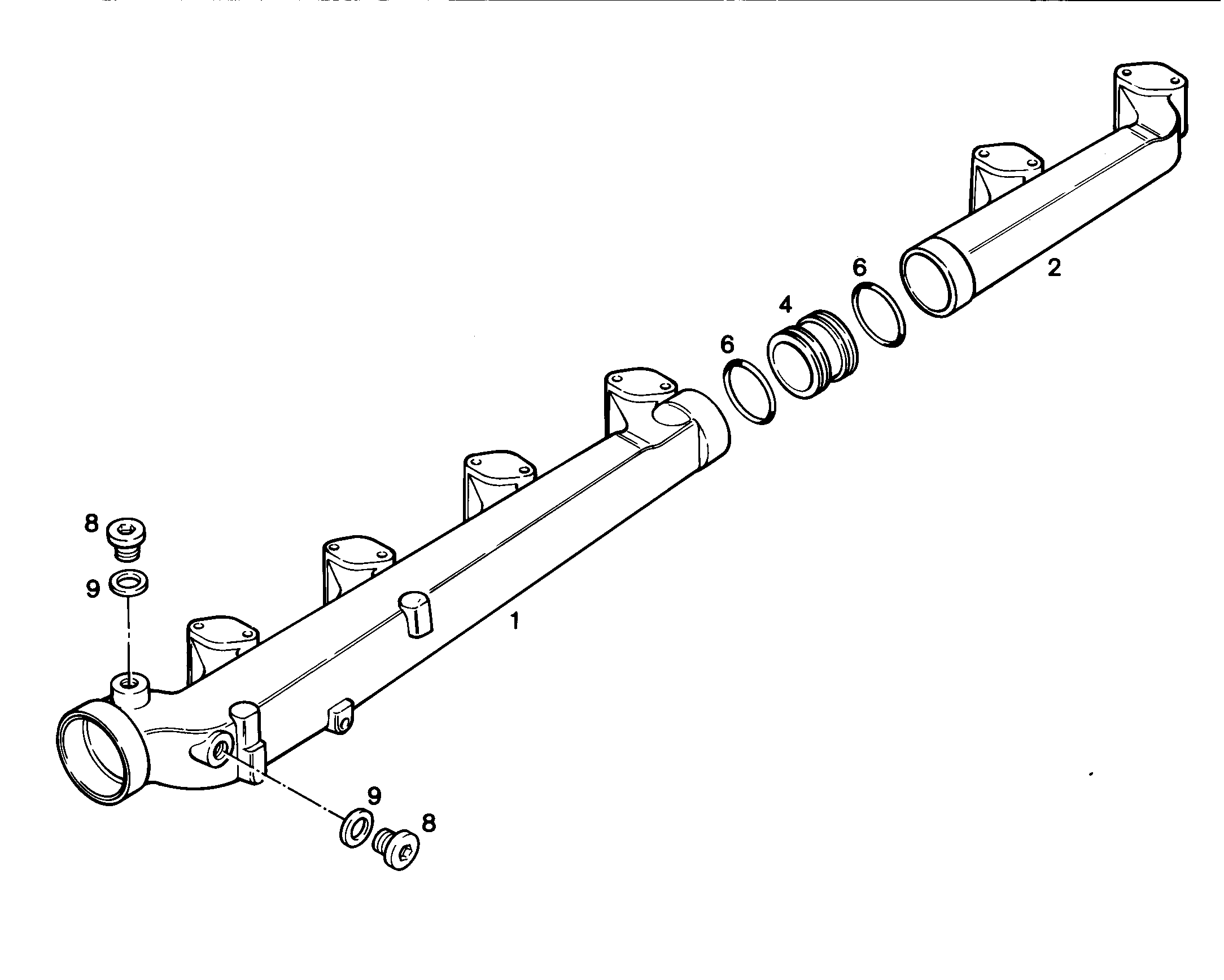ВОДЯНОЙ КОЛЛЕКТОР, КОМПЛЕКТ 9078445 LIEBHERR