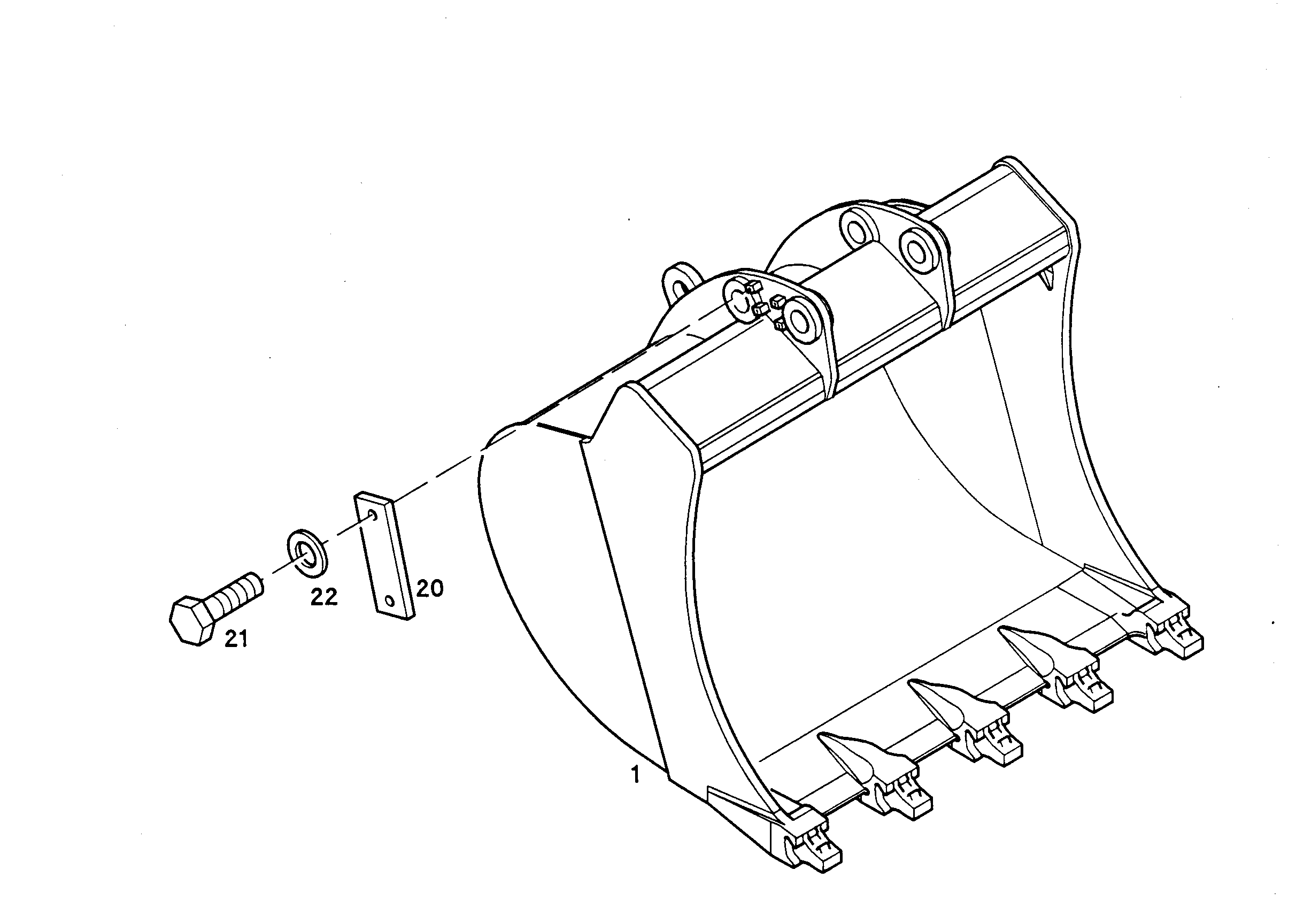ЛОПАТА ОБРАТНАЯ 9350443 LIEBHERR