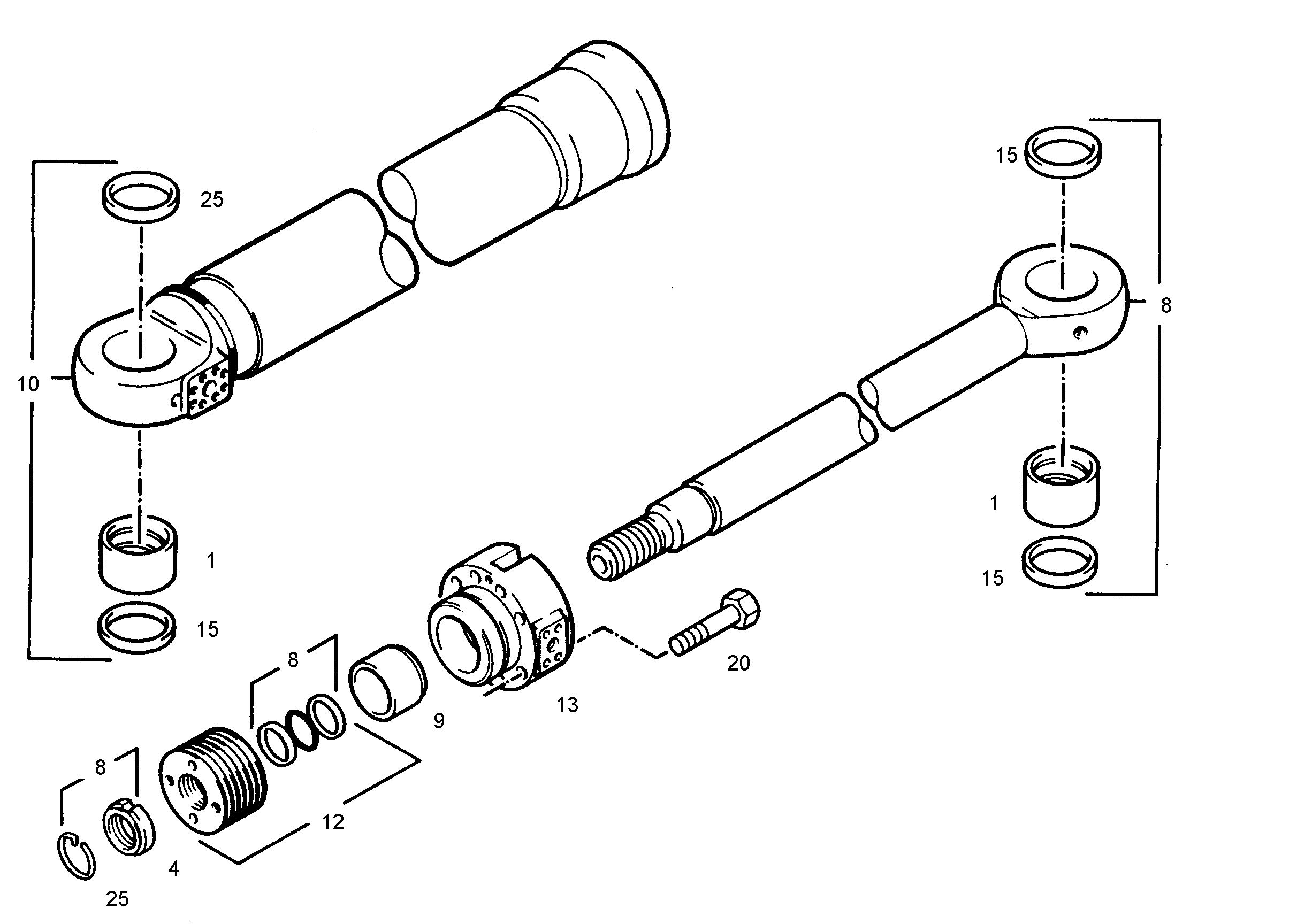 БОЛТ С ШЕСТИГРАННОЙ ГОЛОВКОЙ ISO 4014 M30X180 10.9 FLZN 10425632 LIEBHERR
