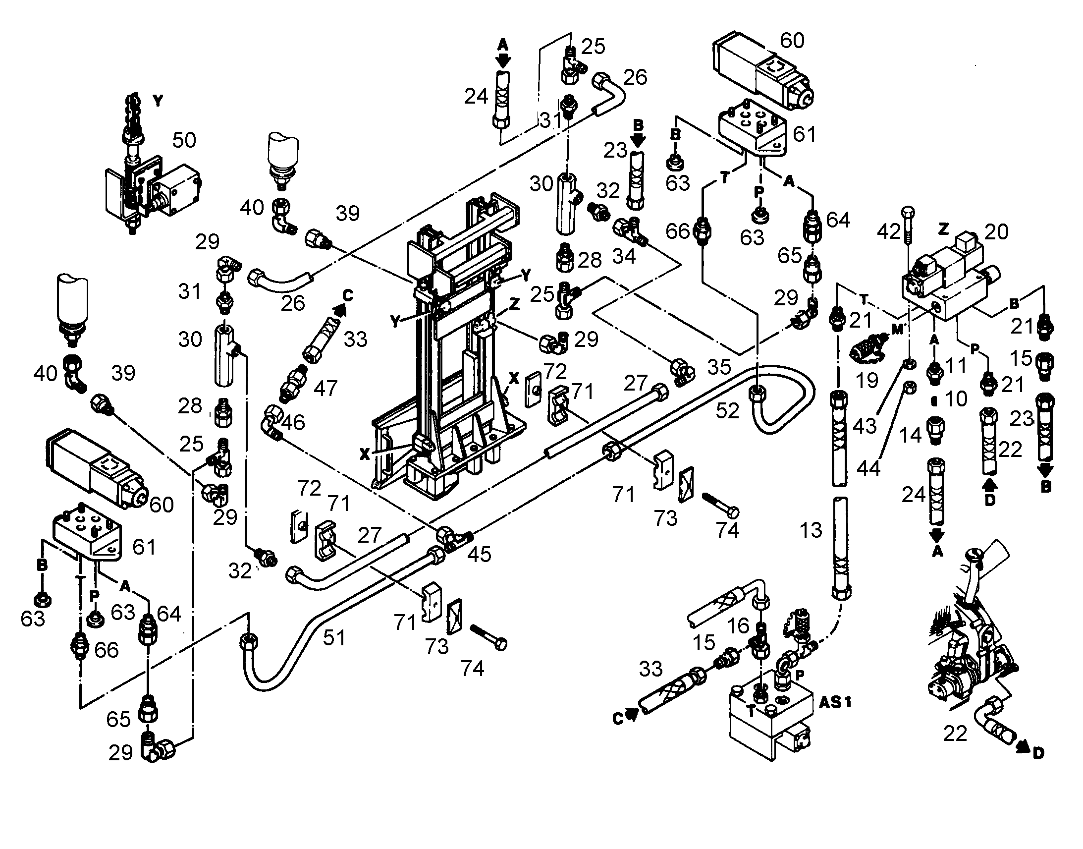 ШЛАНГ 12X750 7005045 LIEBHERR