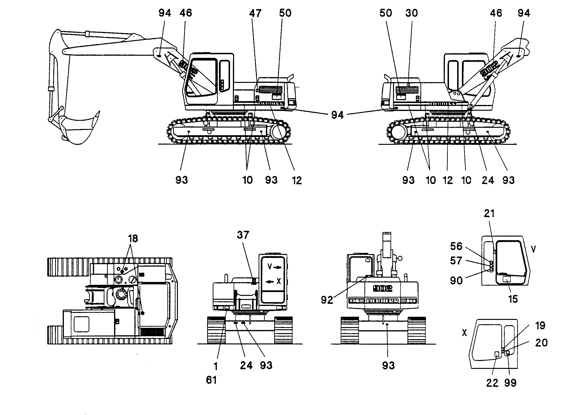 ТАБЛИЧКА LIEBHERR 905mmX112mm 9230997 LIEBHERR