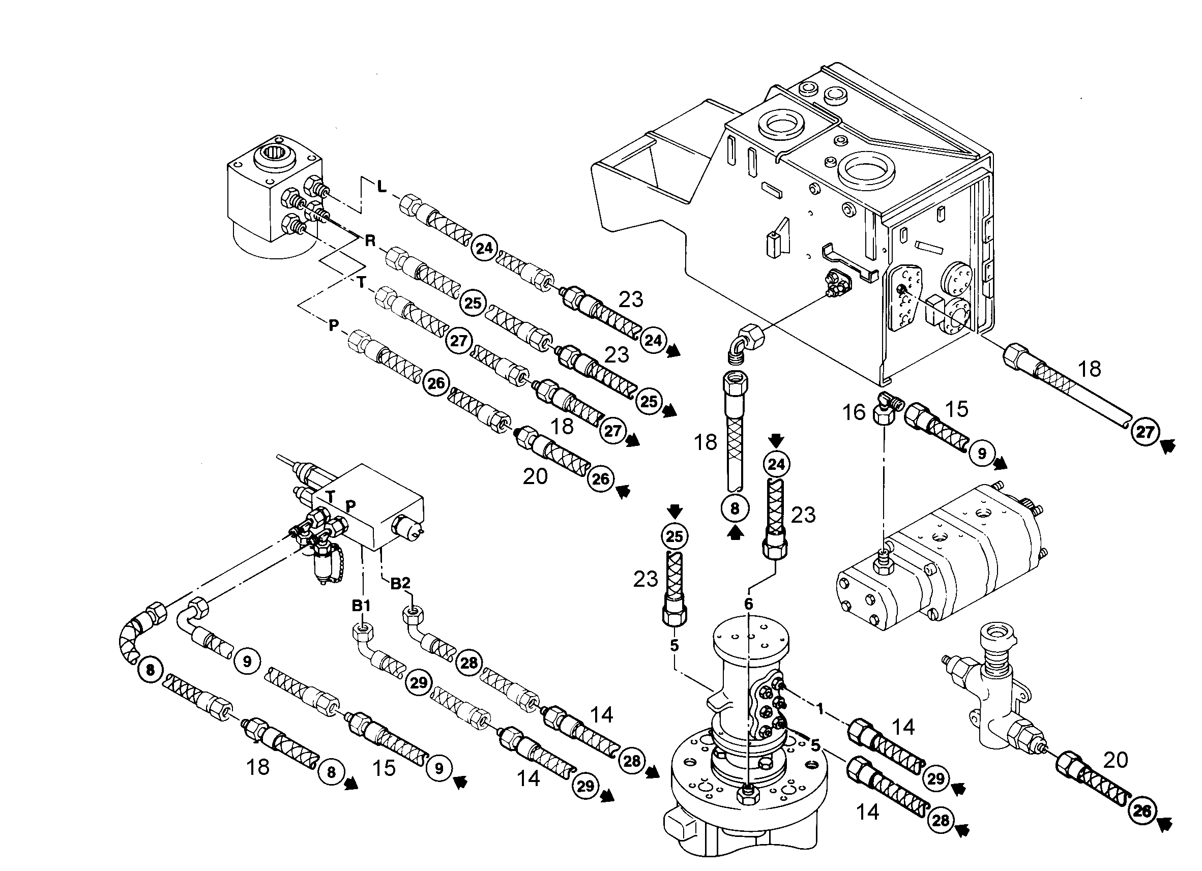 ШЛАНГ 12X4750 7021588 LIEBHERR