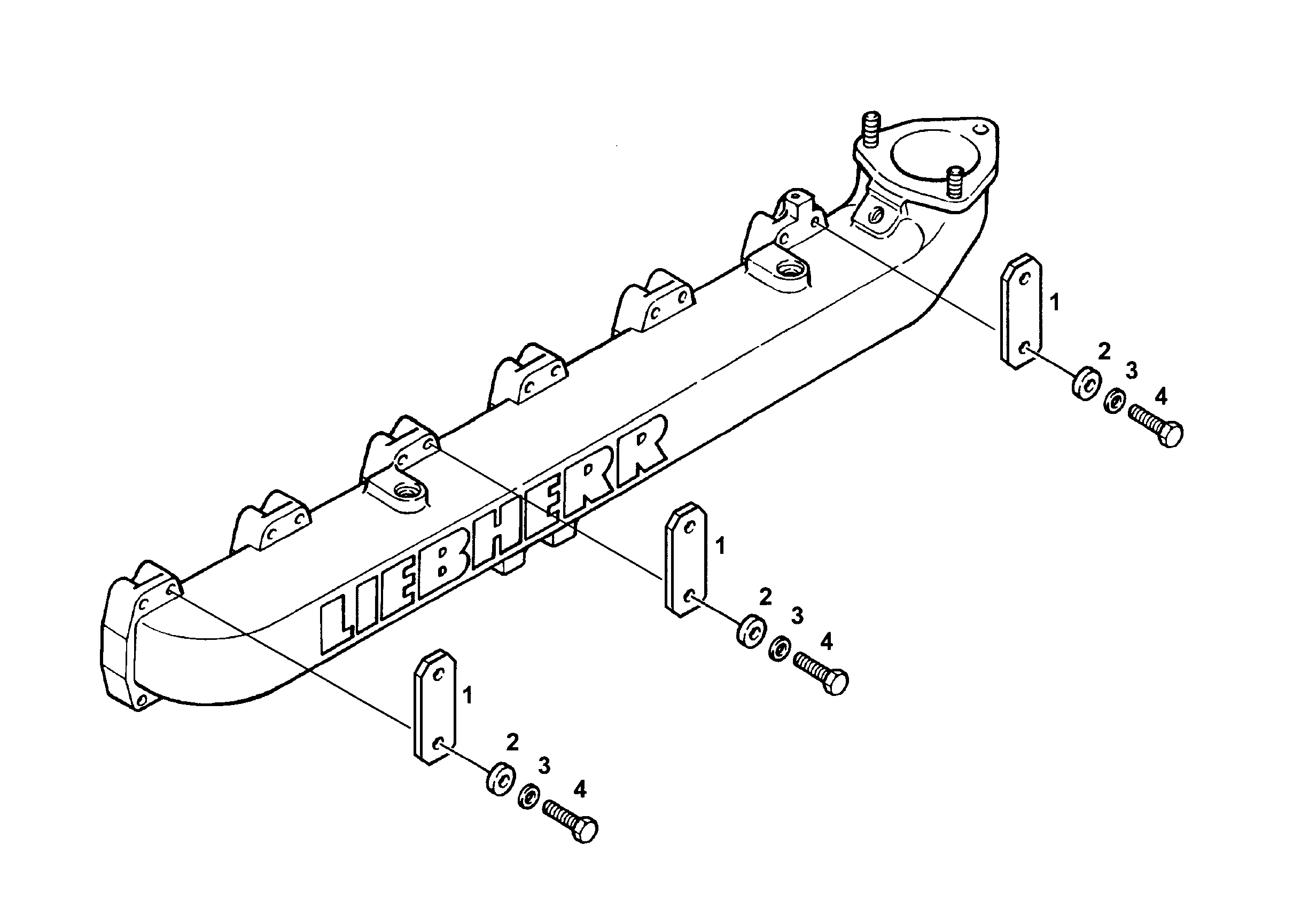 ПРОМЕЖУТОЧНАЯ ПЛАНКА 9273754 LIEBHERR