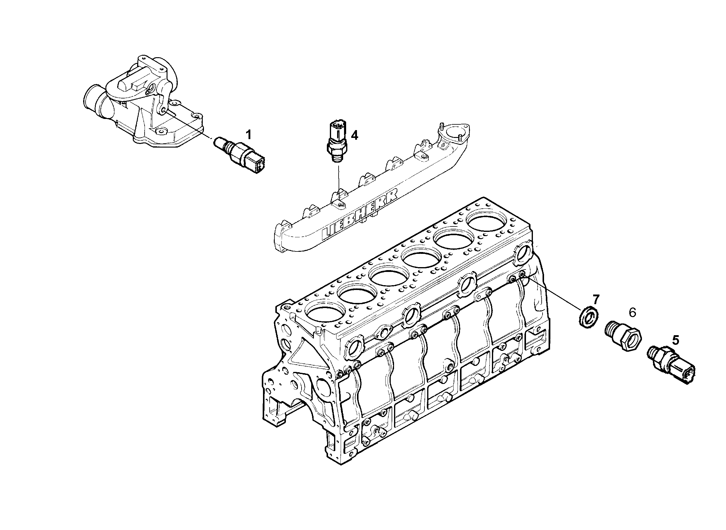 ДАТЧИК ДАВЛЕНИЯ 0,5-4,5bar 6290173 LIEBHERR
