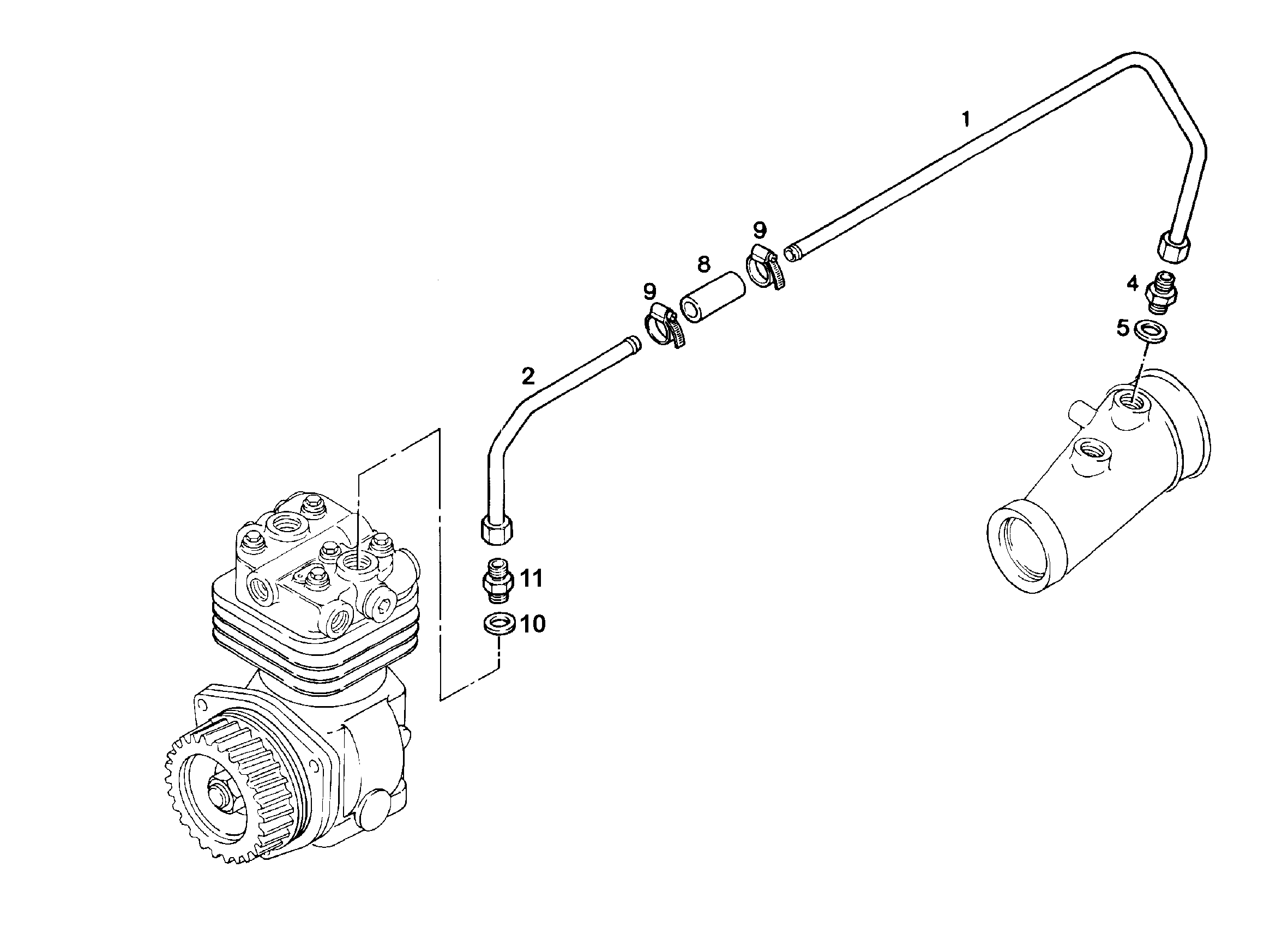 ШТУЦЕР РЕЗЬБОВОЙ M30X2/M30X1,5 9887738 LIEBHERR