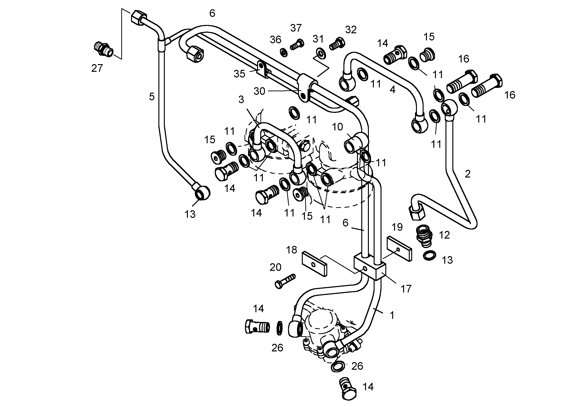 ГИЛЬЗА РАСПОРНАЯ 14,5X20X17 9072920 LIEBHERR