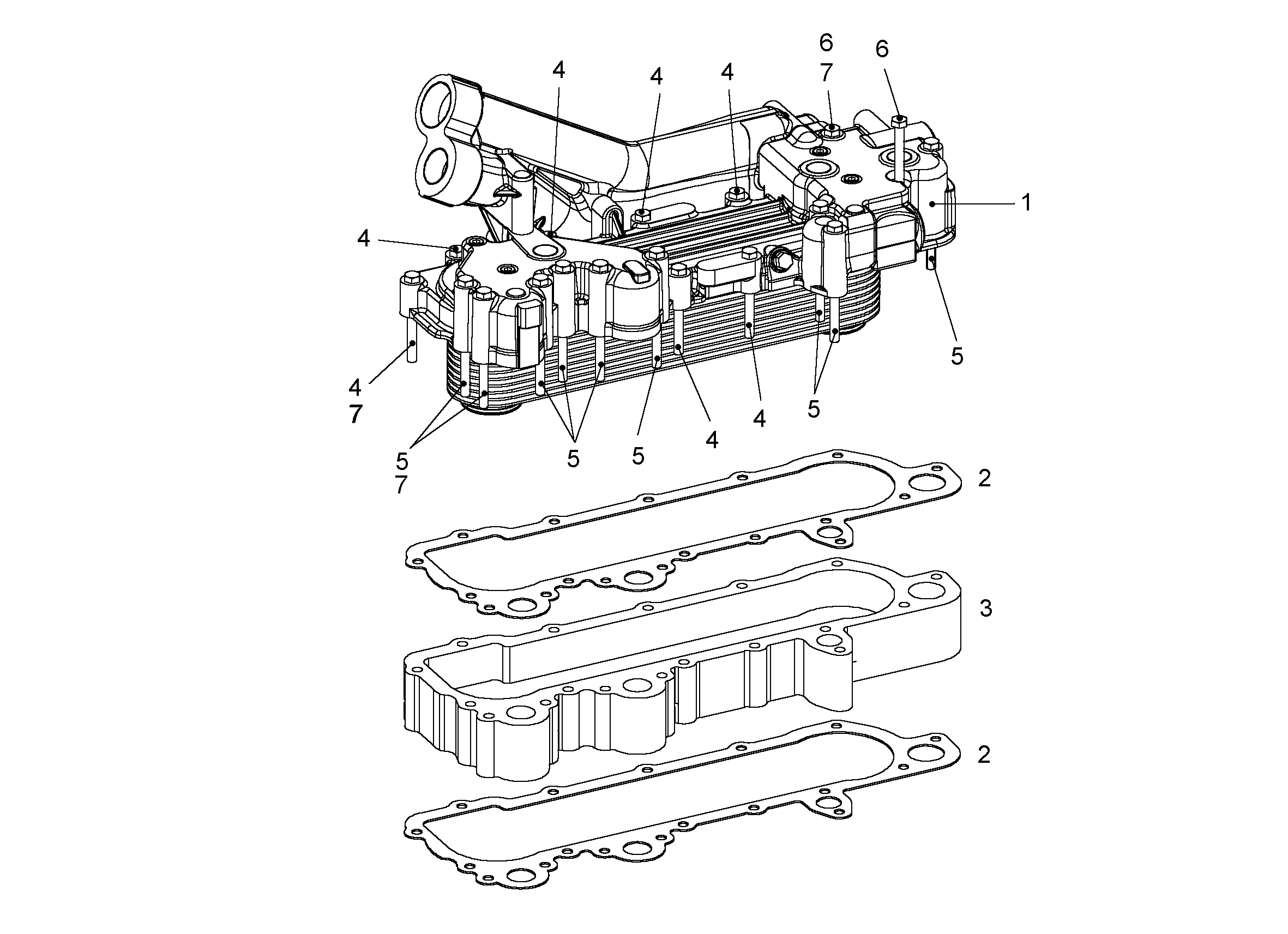 ПРОМЕЖУТОЧНАЯ ПЛАНКА 9075654 LIEBHERR