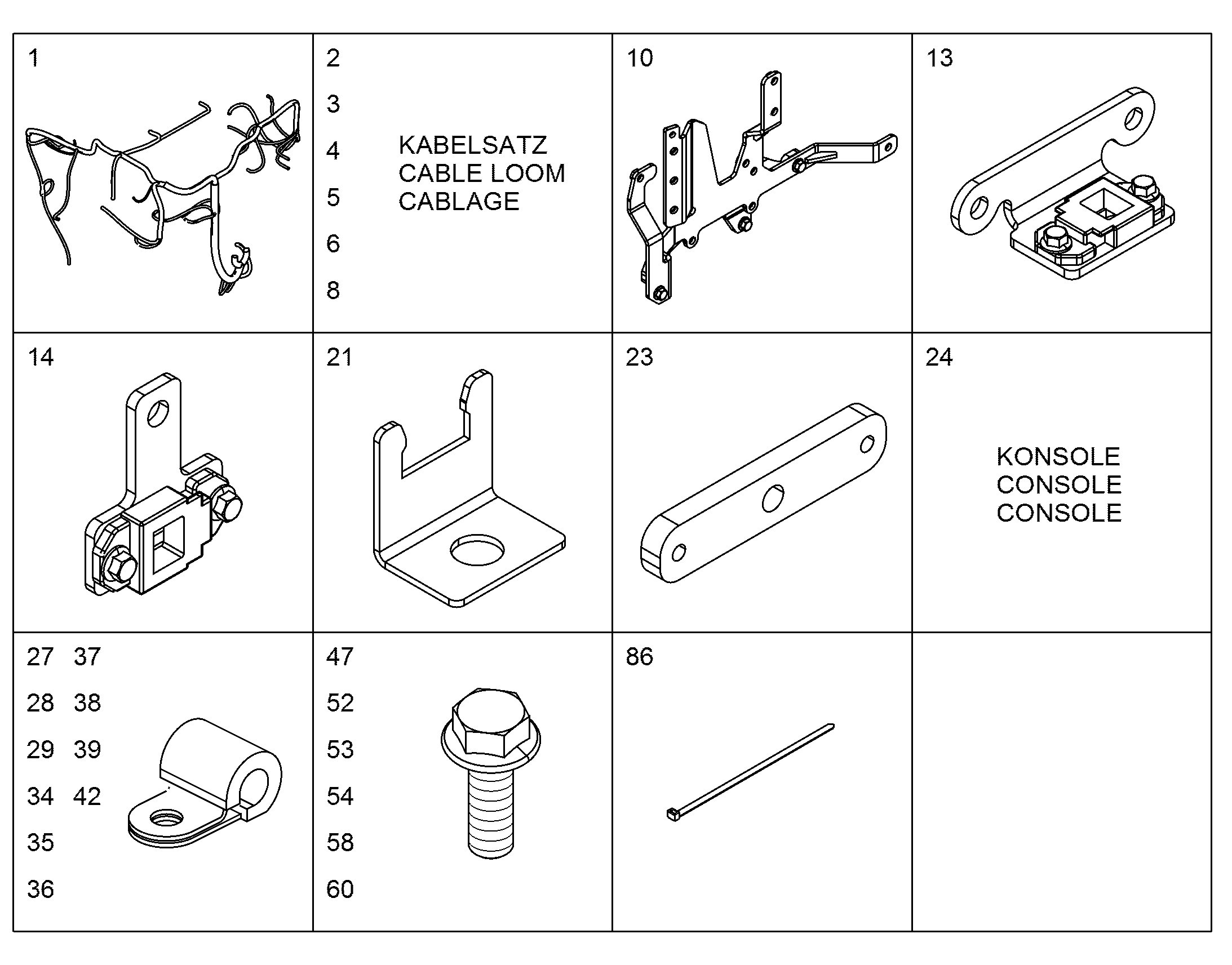 КАБЕЛЬНЫЙ ЖГУТ 10142410 LIEBHERR
