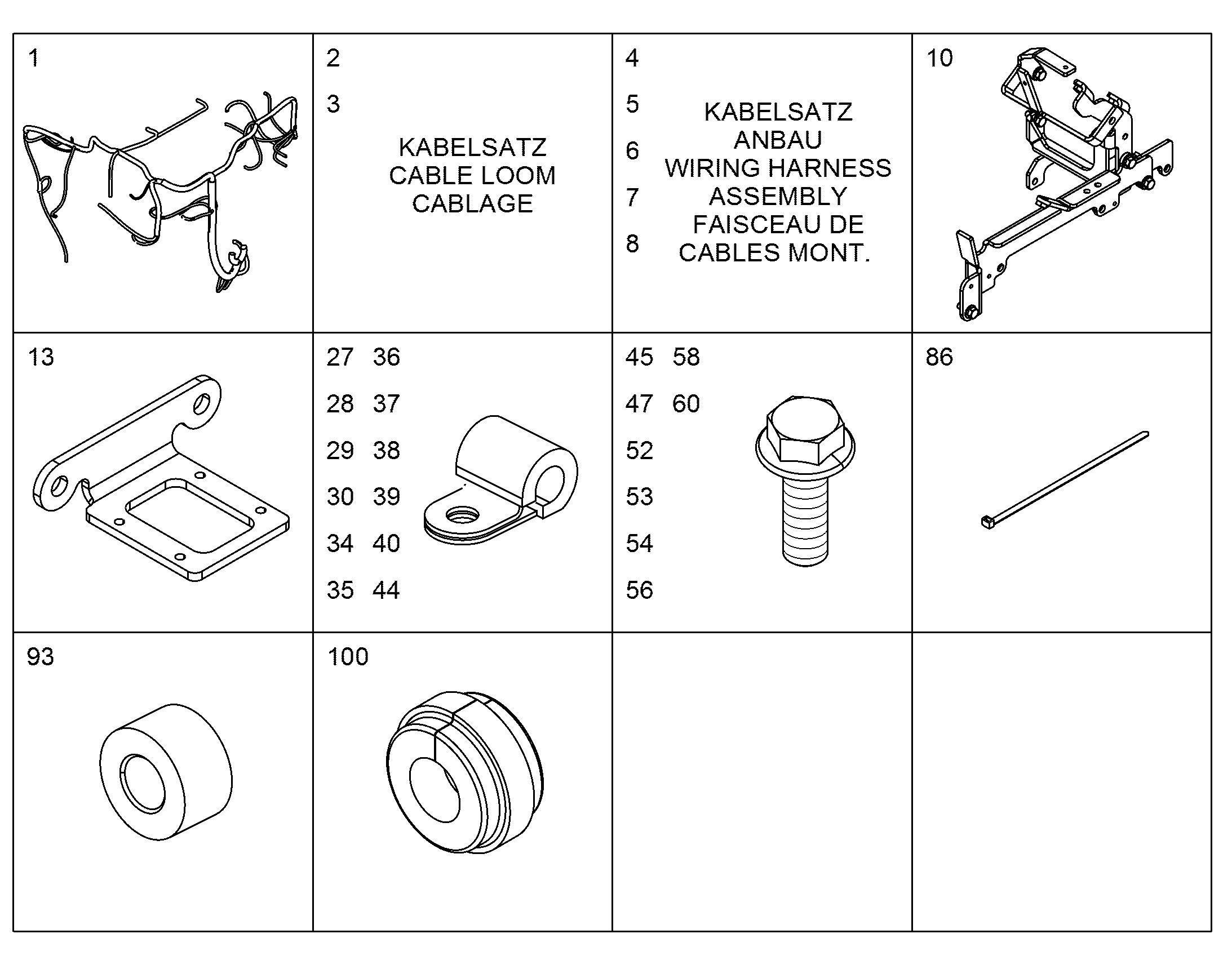 КАБЕЛЬНЫЙ ЖГУТ 10142354 LIEBHERR