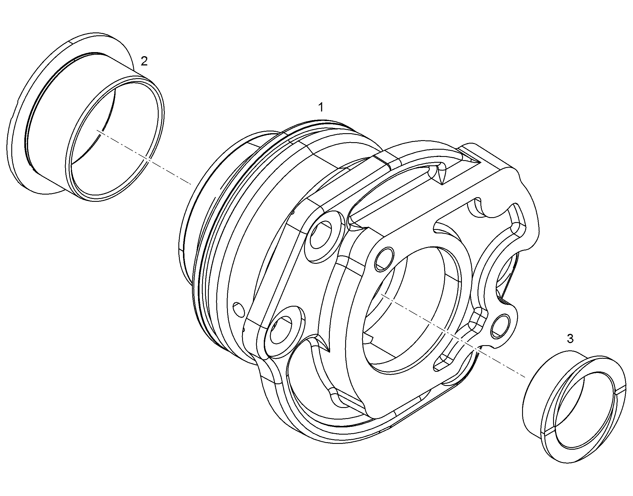 КОРПУС ПОДШИПНИКА 9077710 LIEBHERR