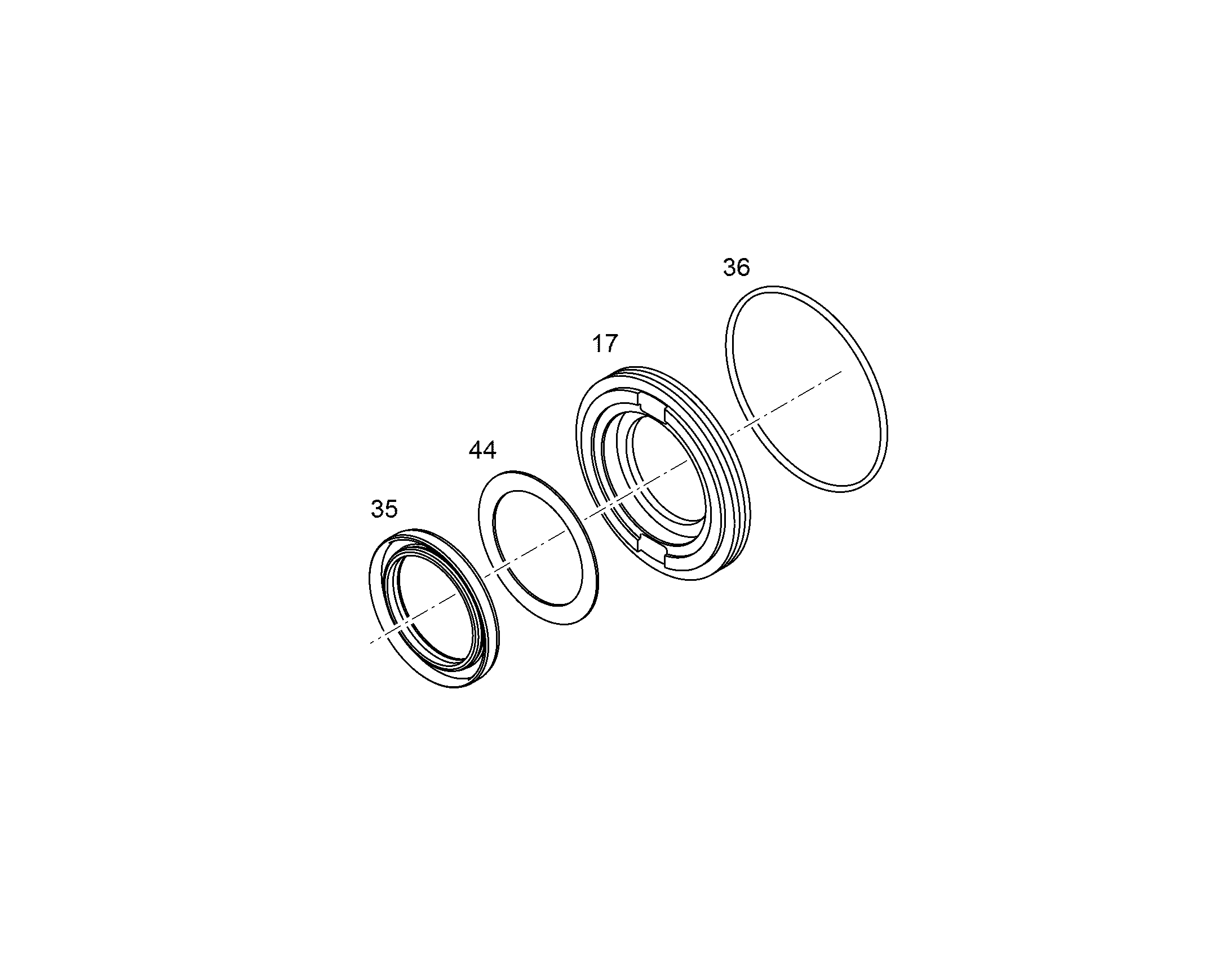 КОЛЬЦО ЗАПОРНОЕ NG 125-150 9885628 LIEBHERR