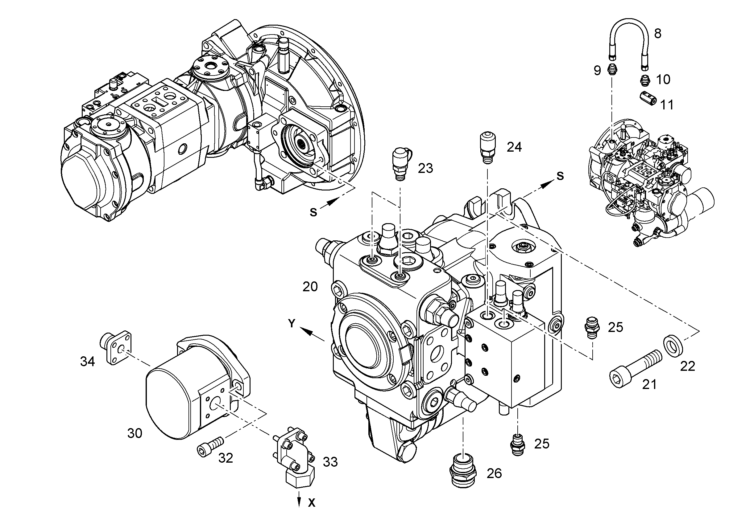 РАСПРЕДЕЛИТЕЛЬ 10100946 LIEBHERR