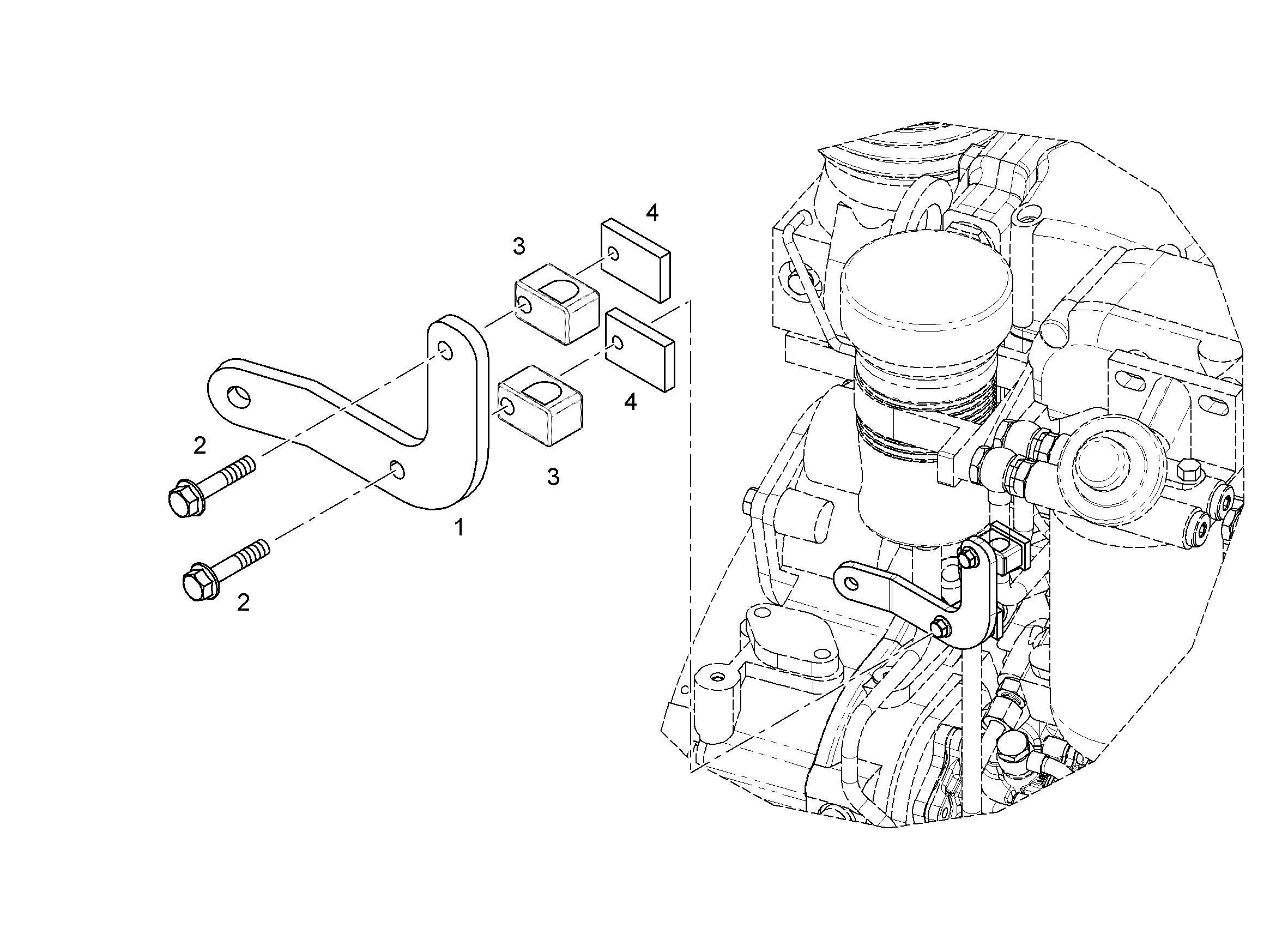СКОБА ДЛЯ КРЕПЛЕНИЯ ТРУБЫ d=12 7382081 LIEBHERR