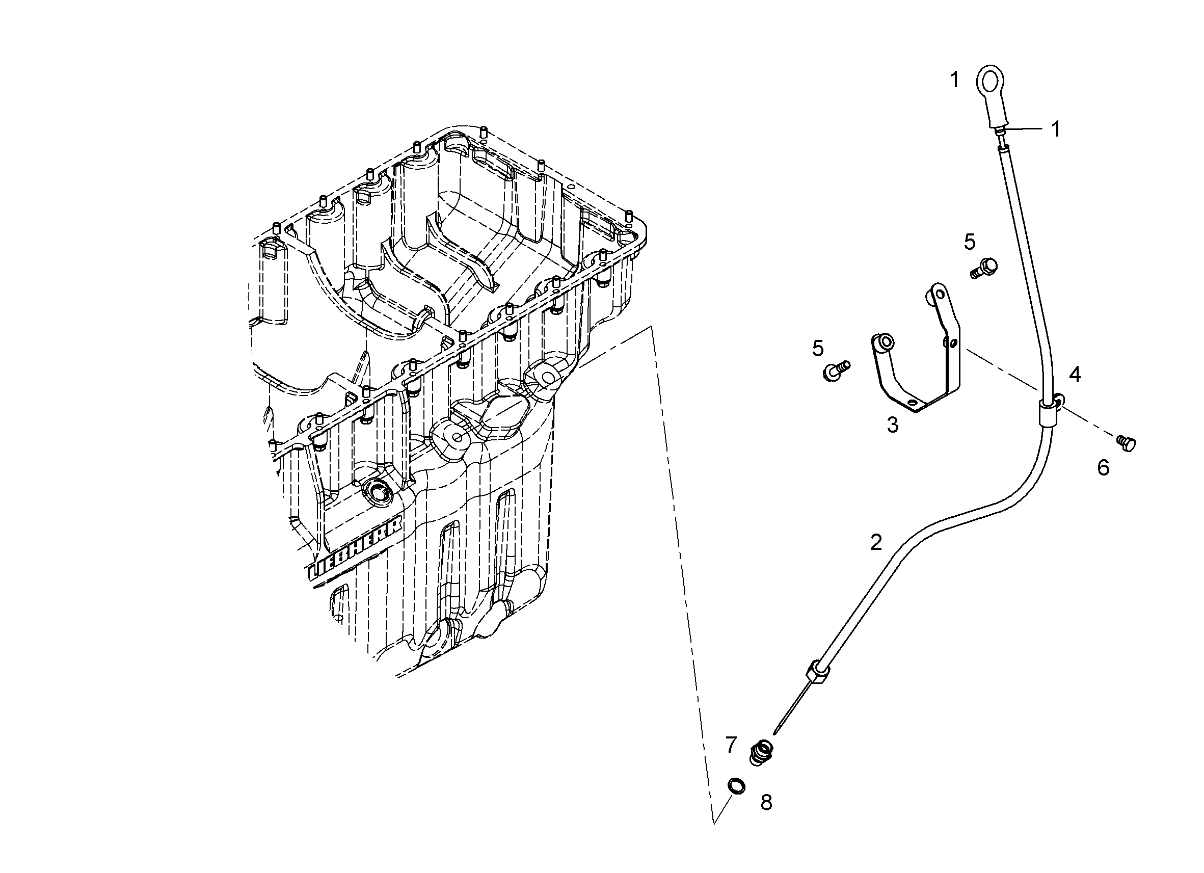 ТРУБКА НАПРАВЛЯЮЩАЯ 10116947 LIEBHERR