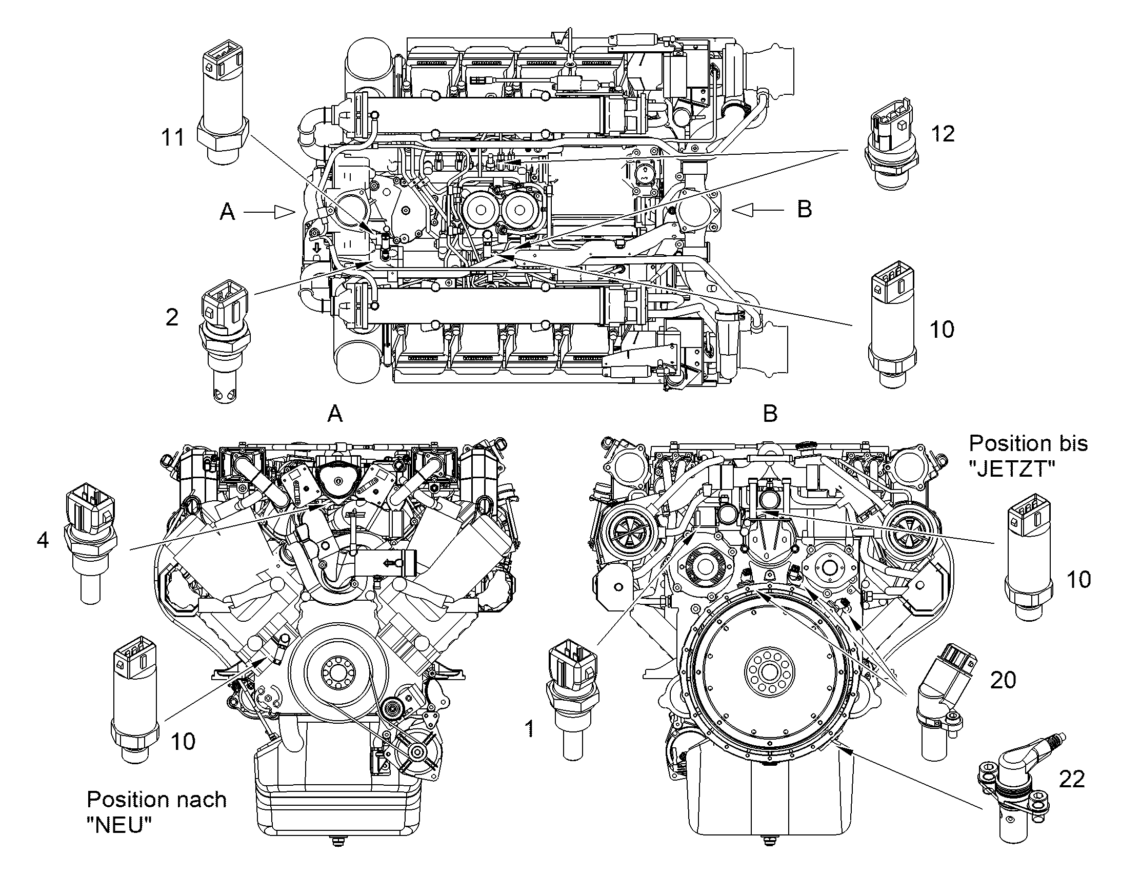ТЕМПЕРАТУРНЫЙ ЗОНД В СБОРЕ 10120088 LIEBHERR