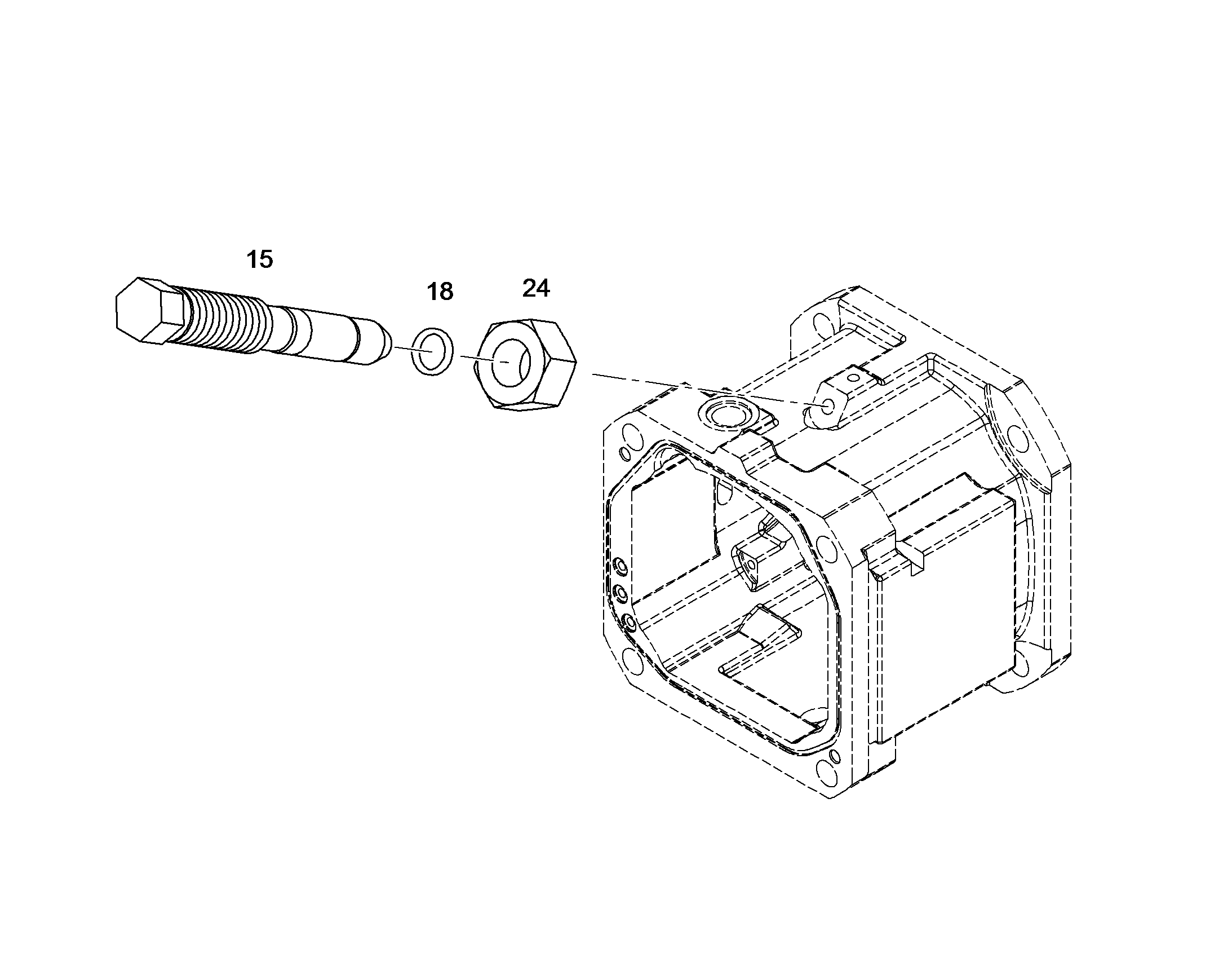 ШЕСТИГРАННАЯ ГАЙКА M12X1 4981074 LIEBHERR