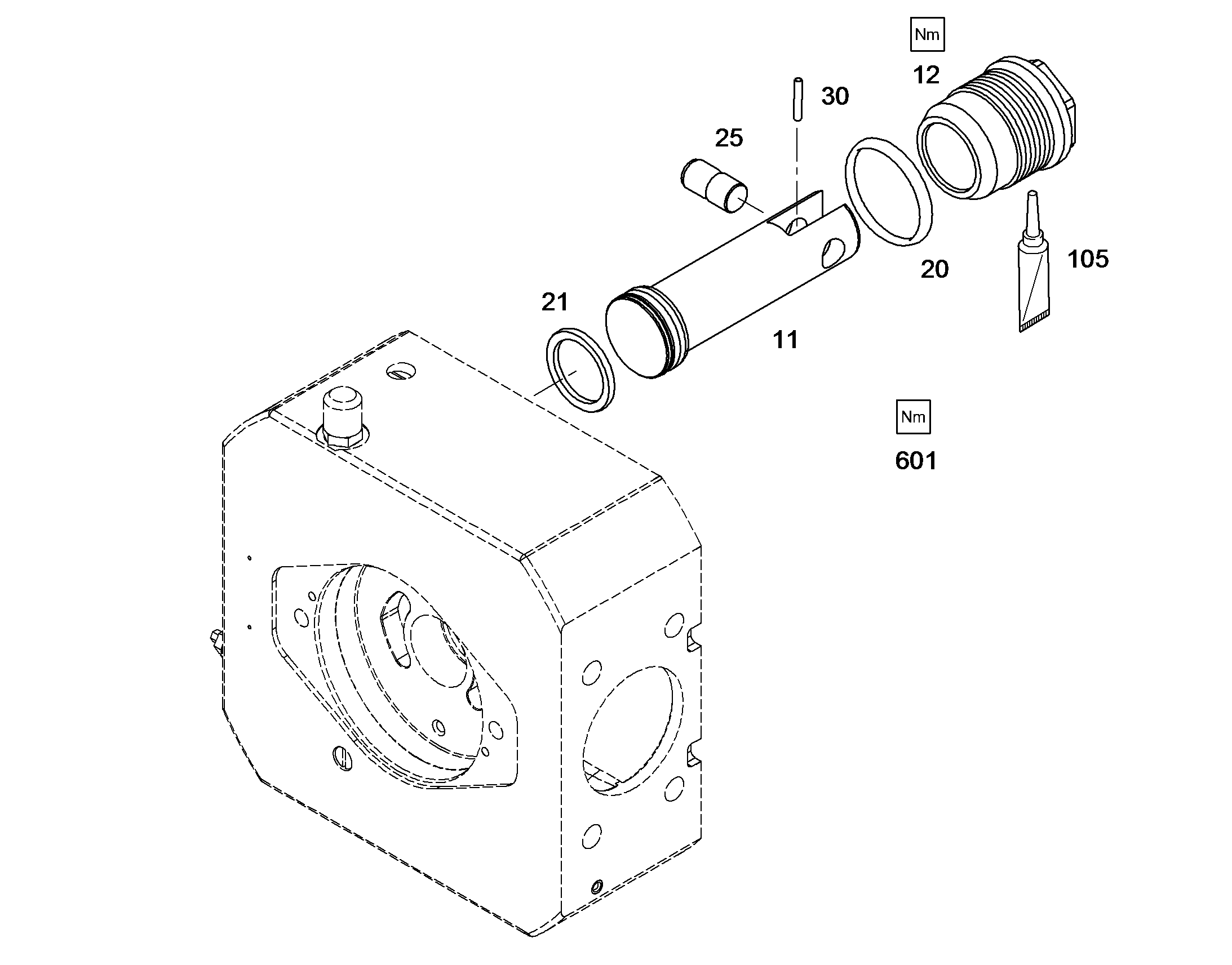 УПЛОТНИТЕЛЬНОЕ КОЛЬЦО ISO 3601-1 38,70X2,65 10009050 LIEBHERR