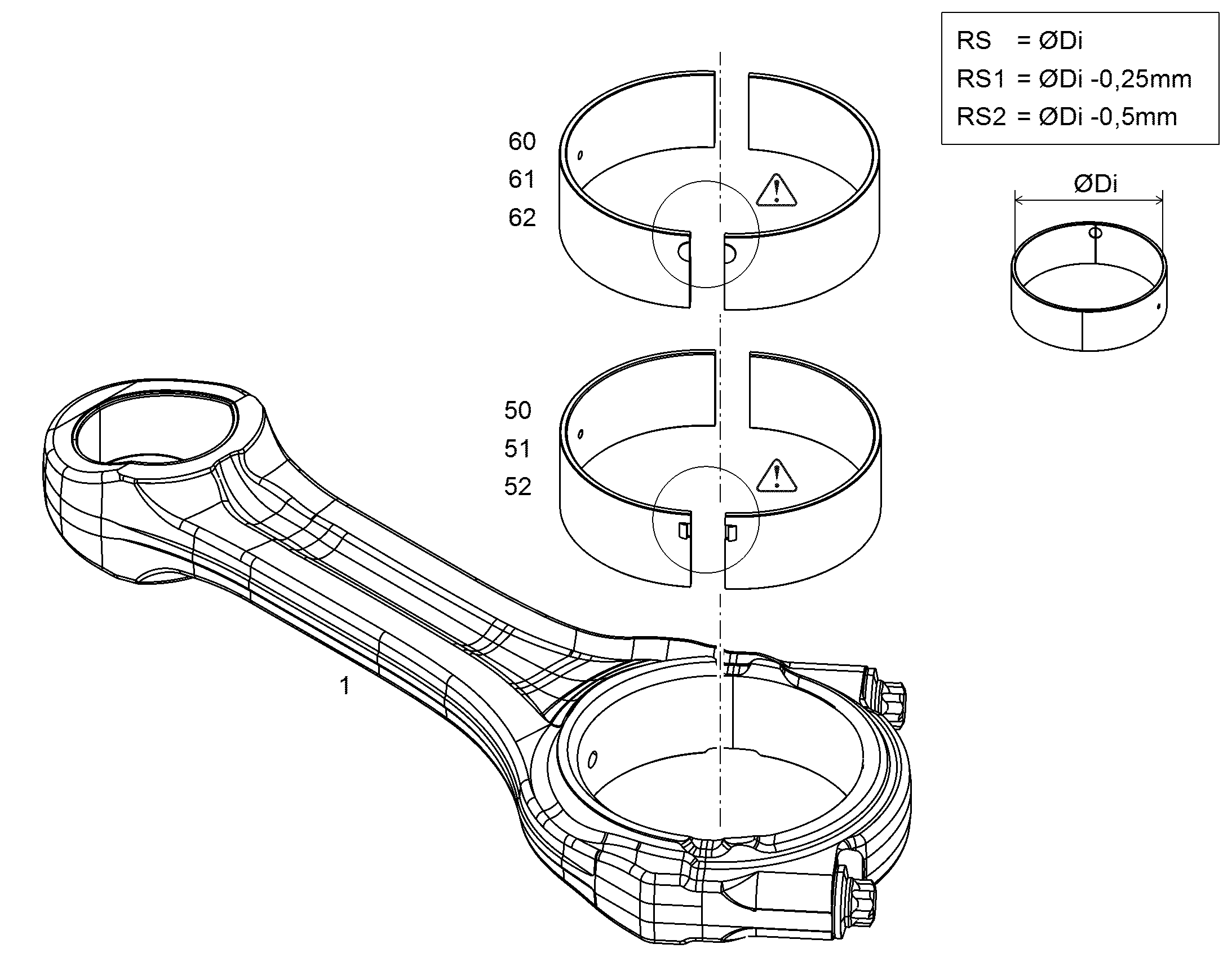 RS2 ПОДШИПНИК ШАТУНА D9500 10124740 LIEBHERR