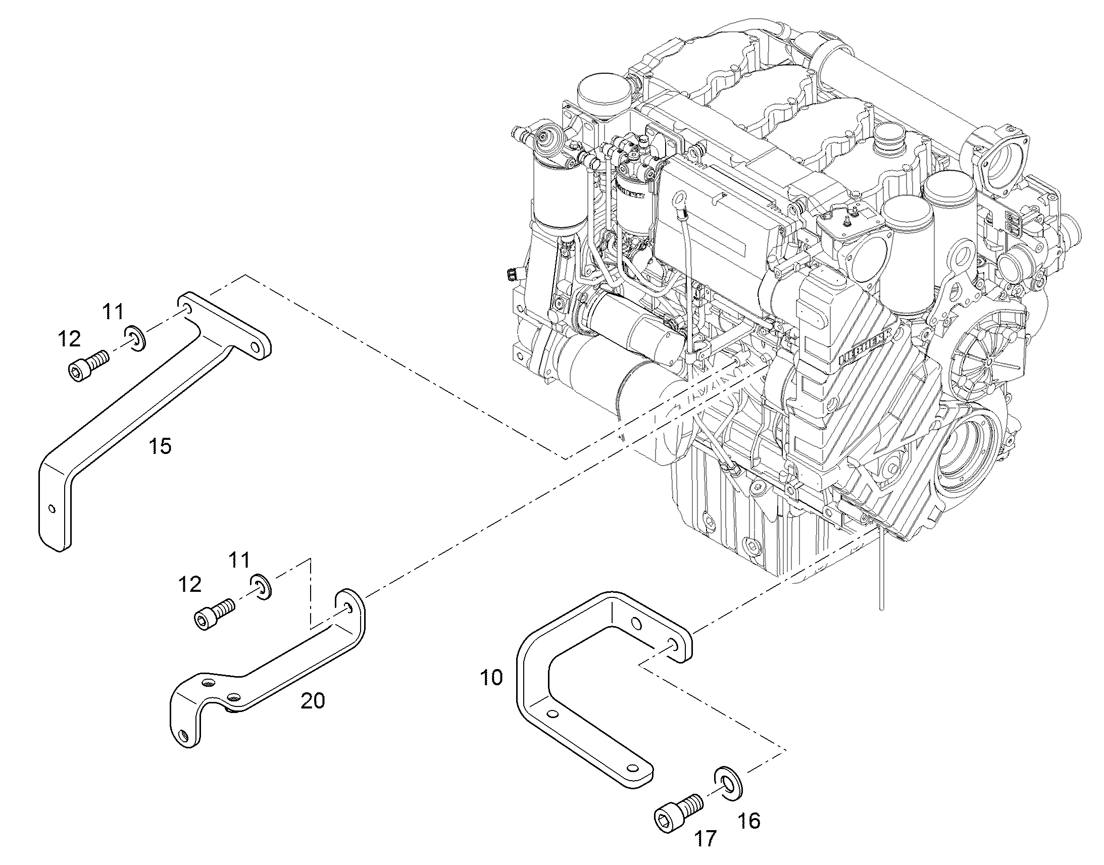 ДЕРЖАТЕЛЬ 10064893 LIEBHERR