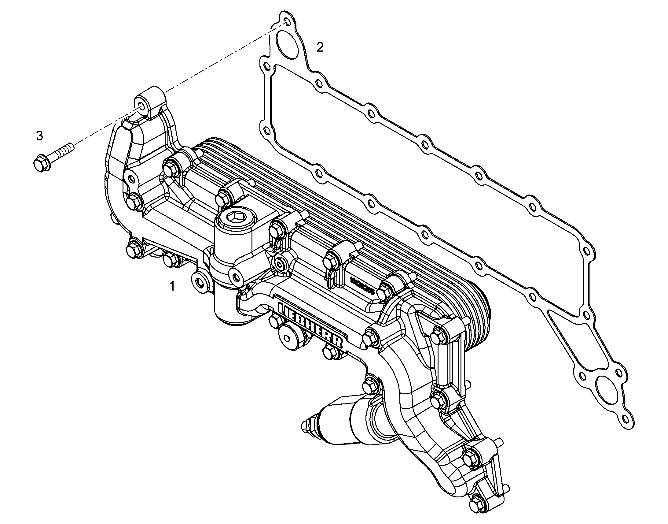 ОХЛАДИТЕЛЬ МАСЛЯНЫЙ В СБОРЕ 10129480 LIEBHERR