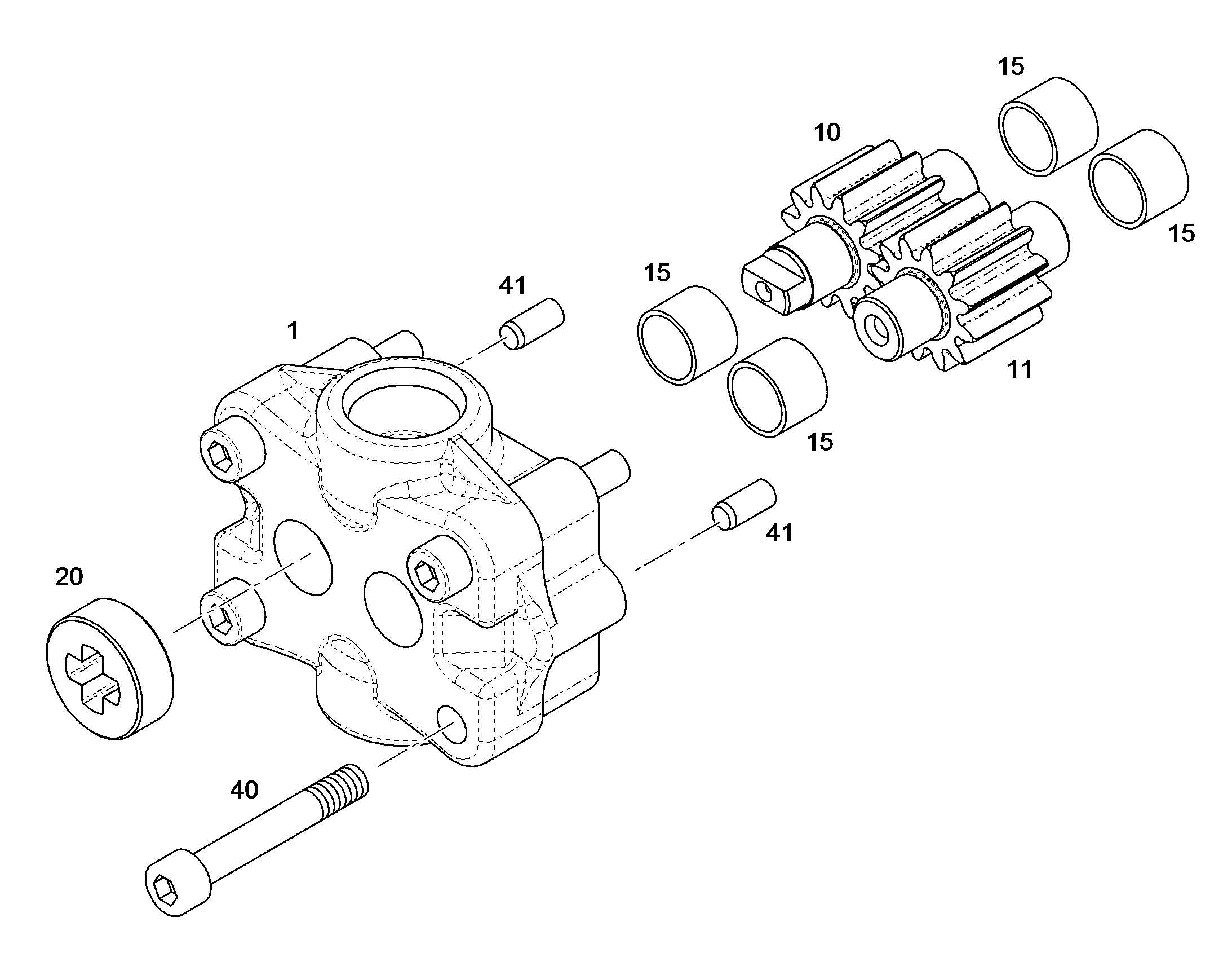 БОЛТ С ЦИЛИНДР. ГОЛОВК. ISO 4762 M6X40 10.9 404339501 LIEBHERR