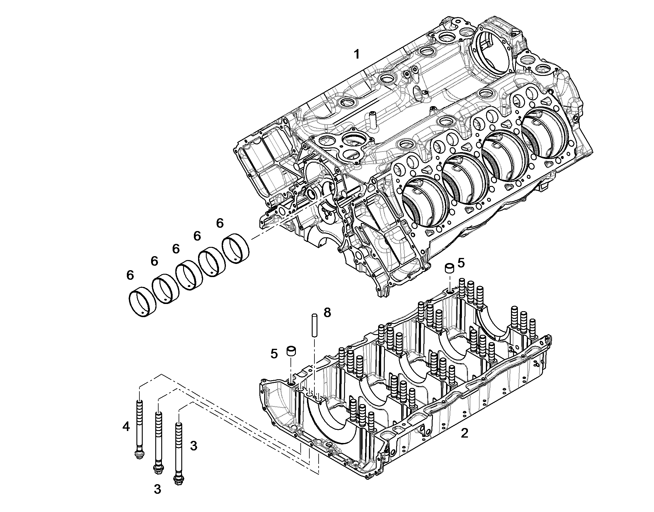 КАРТЕР НИЖНЯЯ ЧАСТЬ 11386983 LIEBHERR
